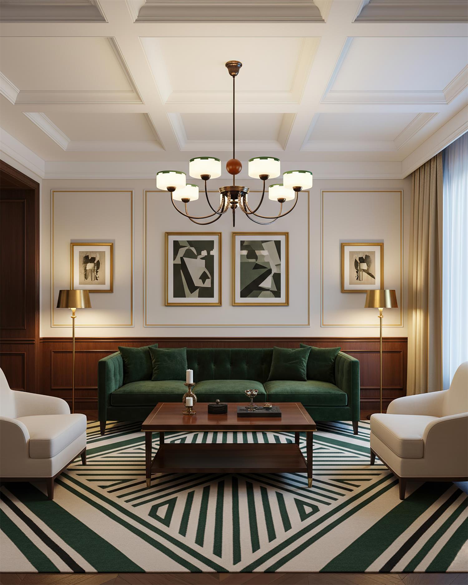 Grevola Vintage Wood Chandelier