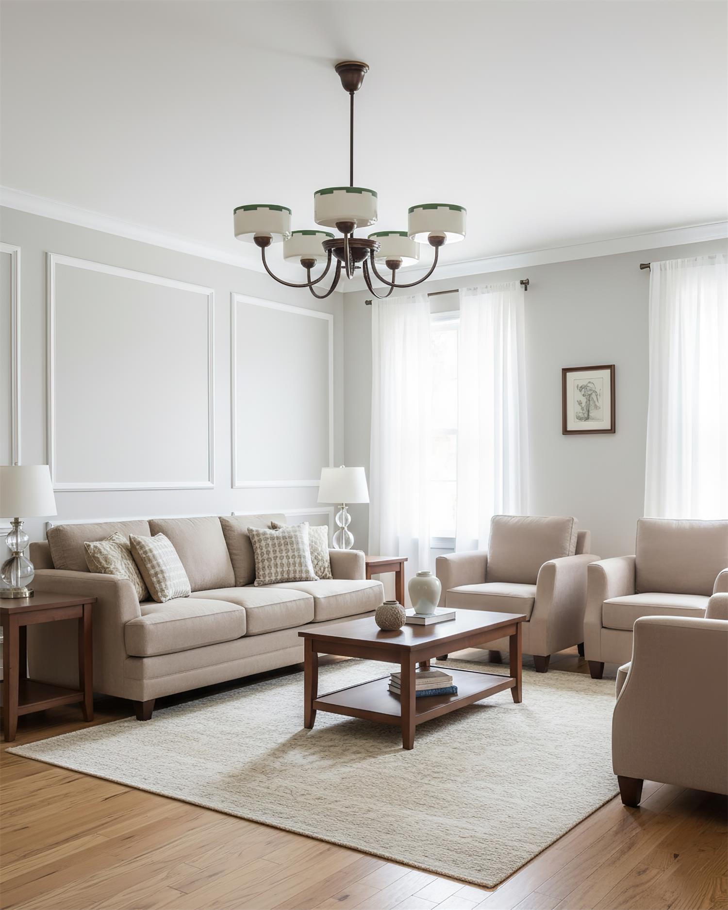 Grevola Vintage Wood Chandelier