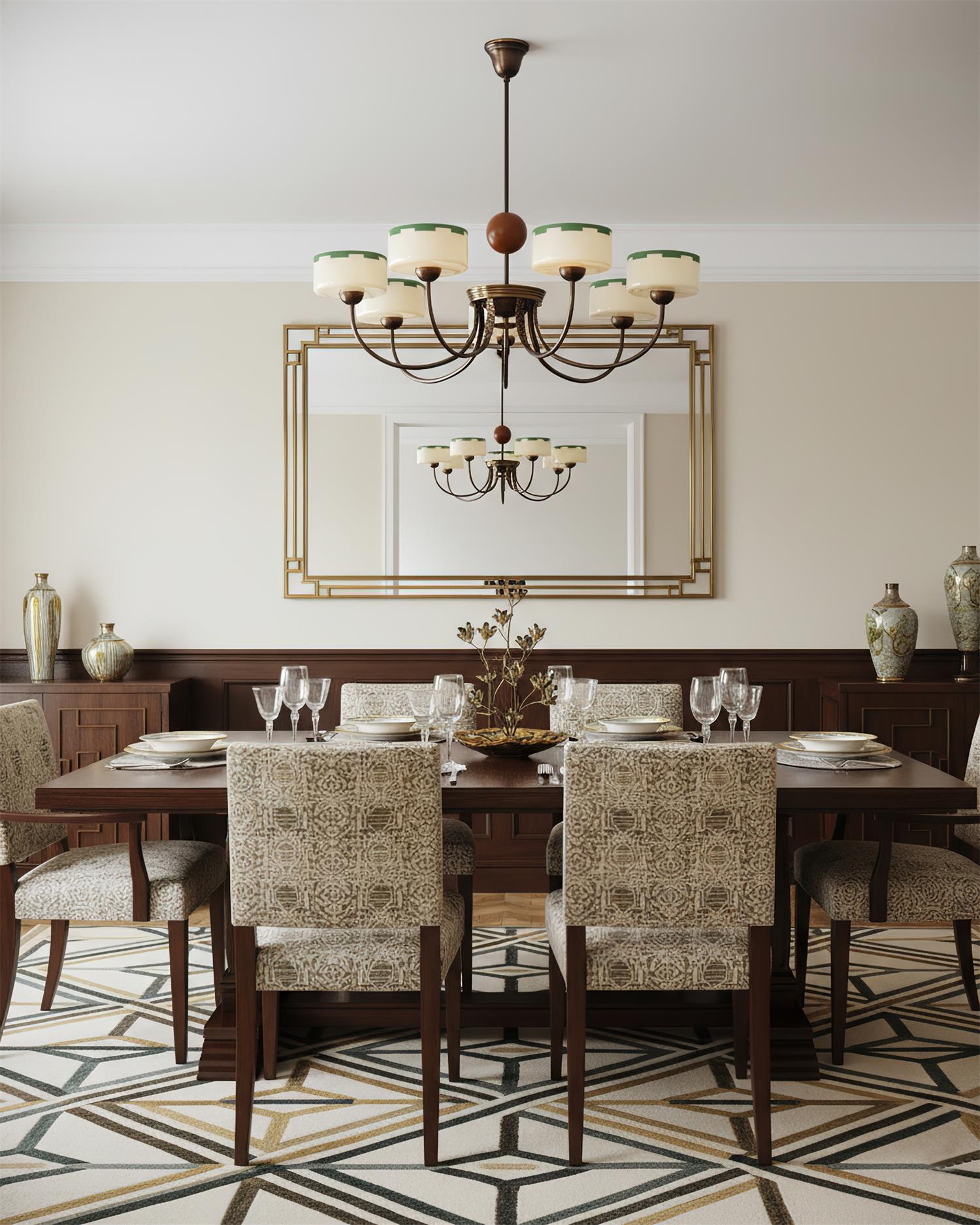 Grevola Vintage Wood Chandelier