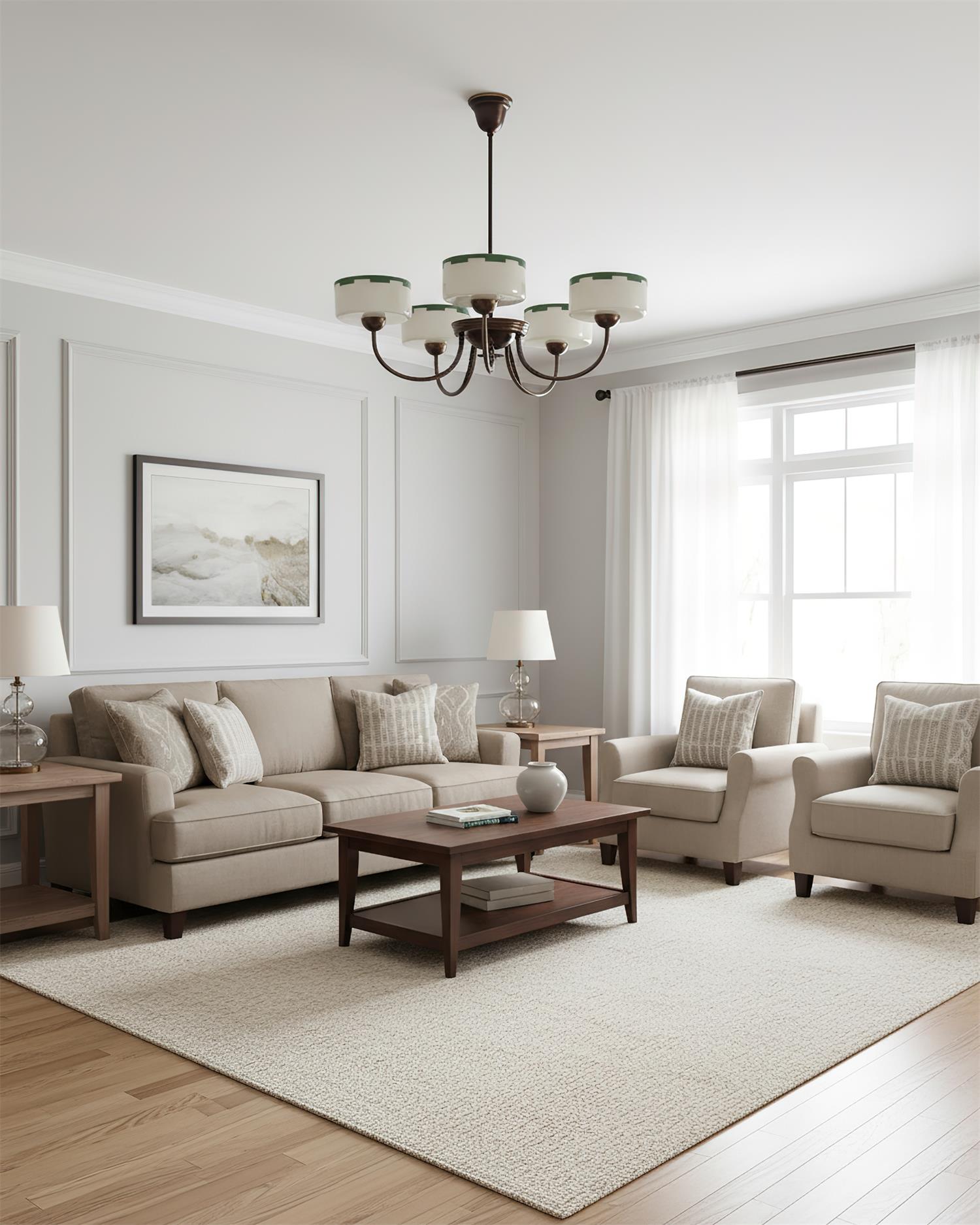 Grevola Vintage Wood Chandelier