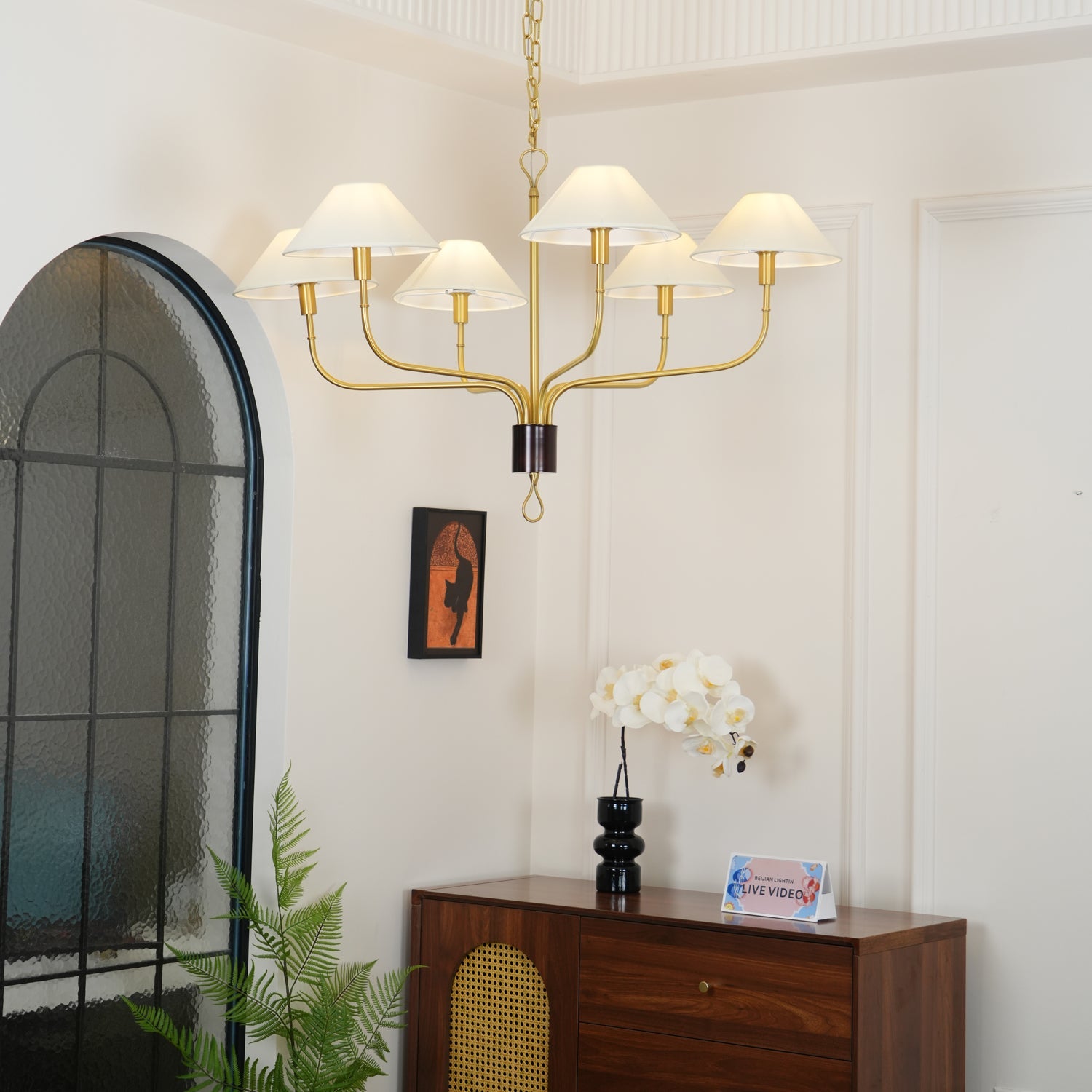 Regal Classic Brass Tail Chandelier - Blowlighting