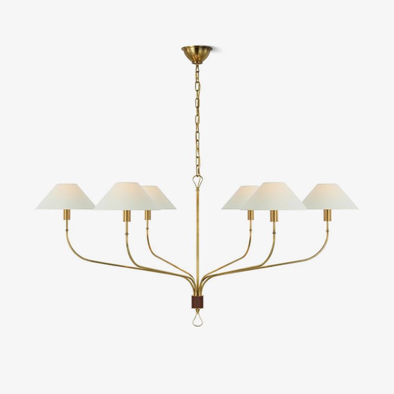 Regal Classic Brass Tail Chandelier - Blowlighting