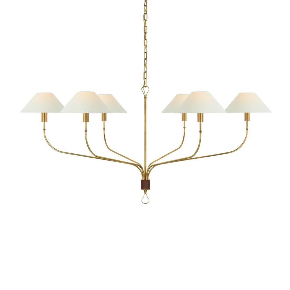 Regal Classic Brass Tail Chandelier - Blowlighting