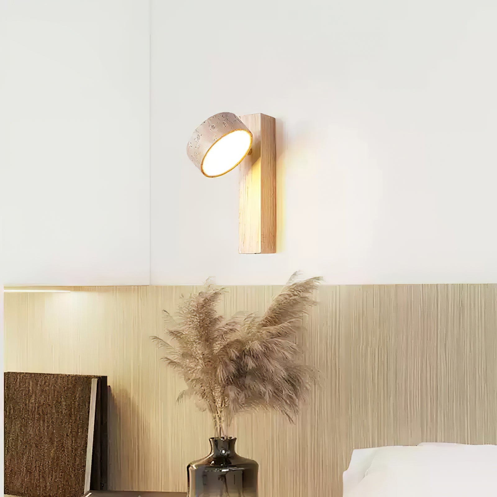 Ulvyna Cylinder-Stack Travertine Wall Light - Blowlighting