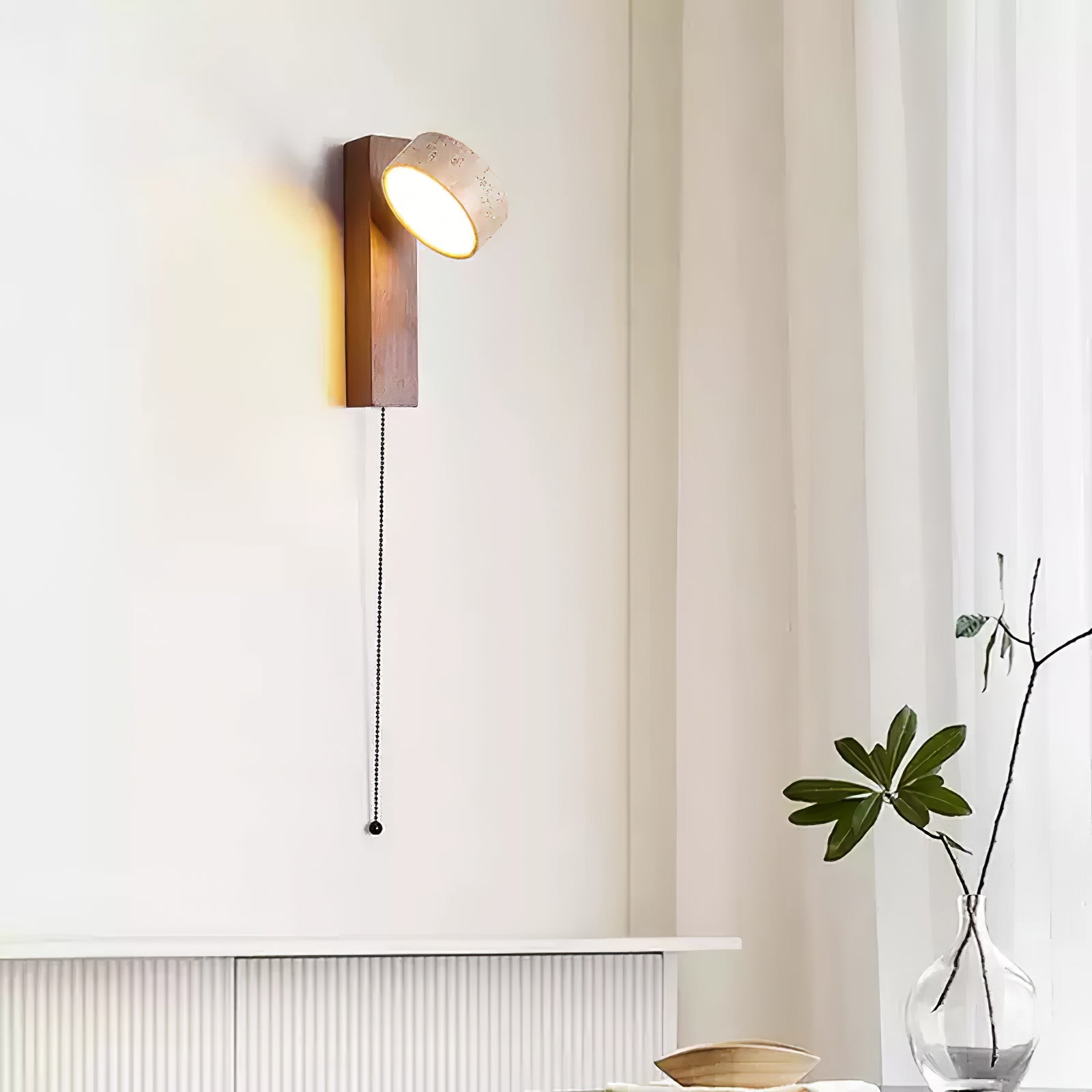 Ulvyna Cylinder-Stack Travertine Wall Light - Blowlighting