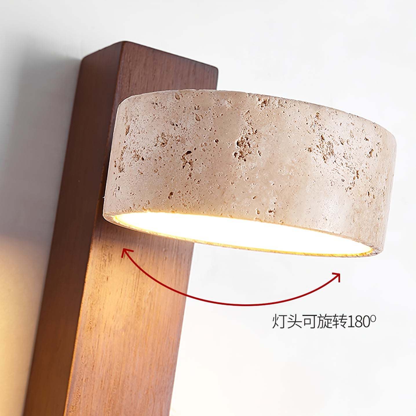 Ulvyna Cylinder-Stack Travertine Wall Light - Blowlighting