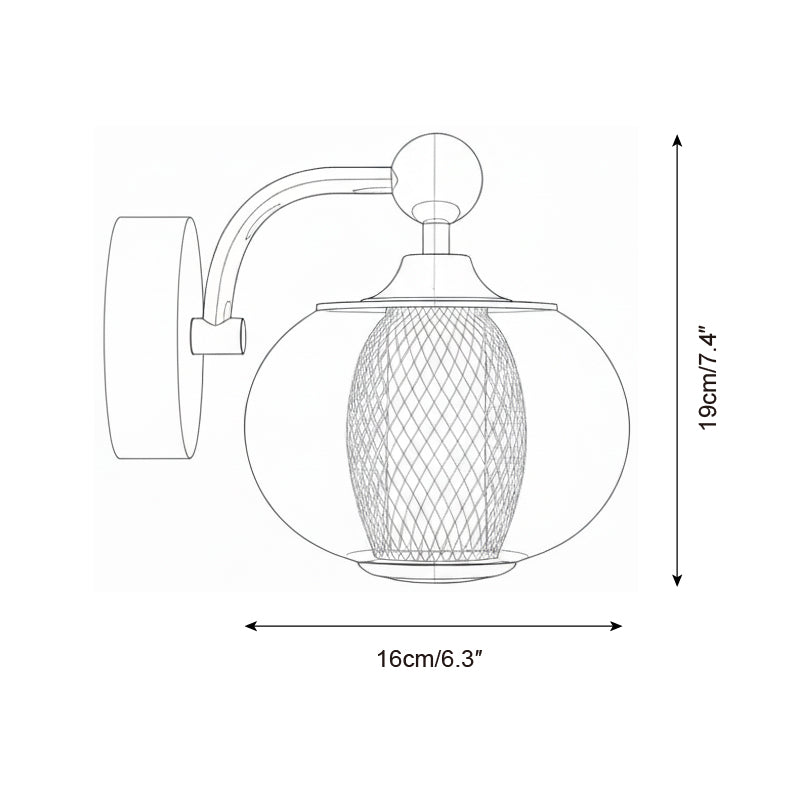 Gyro Modern Glass Wall Light