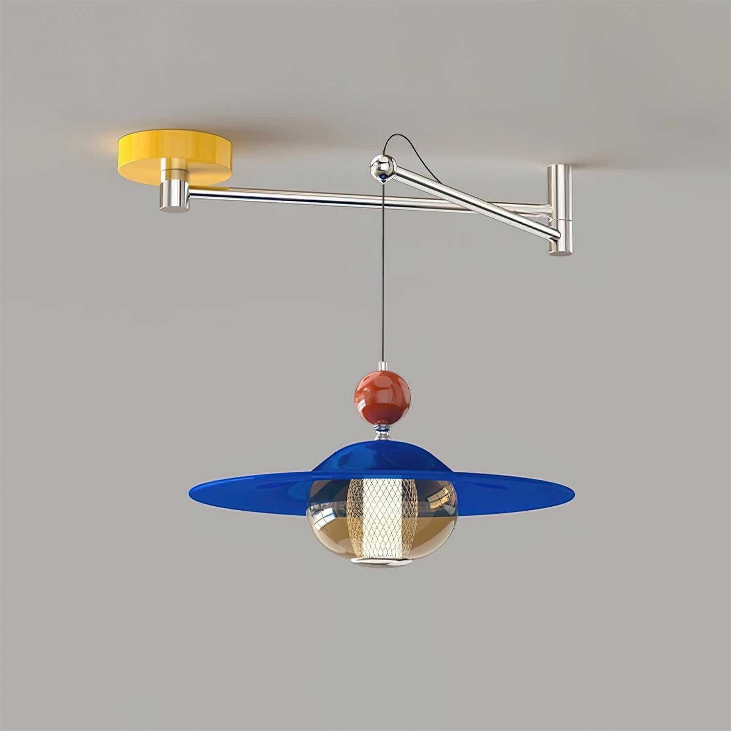 Gyro Modern Metal Swing Arm Pendant Light