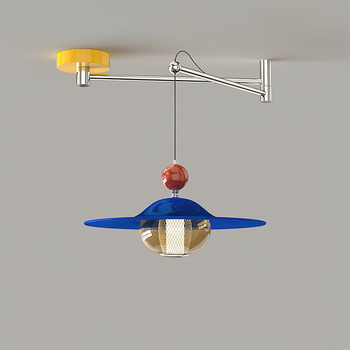Gyro Modern Metal Swing Arm Pendant Light