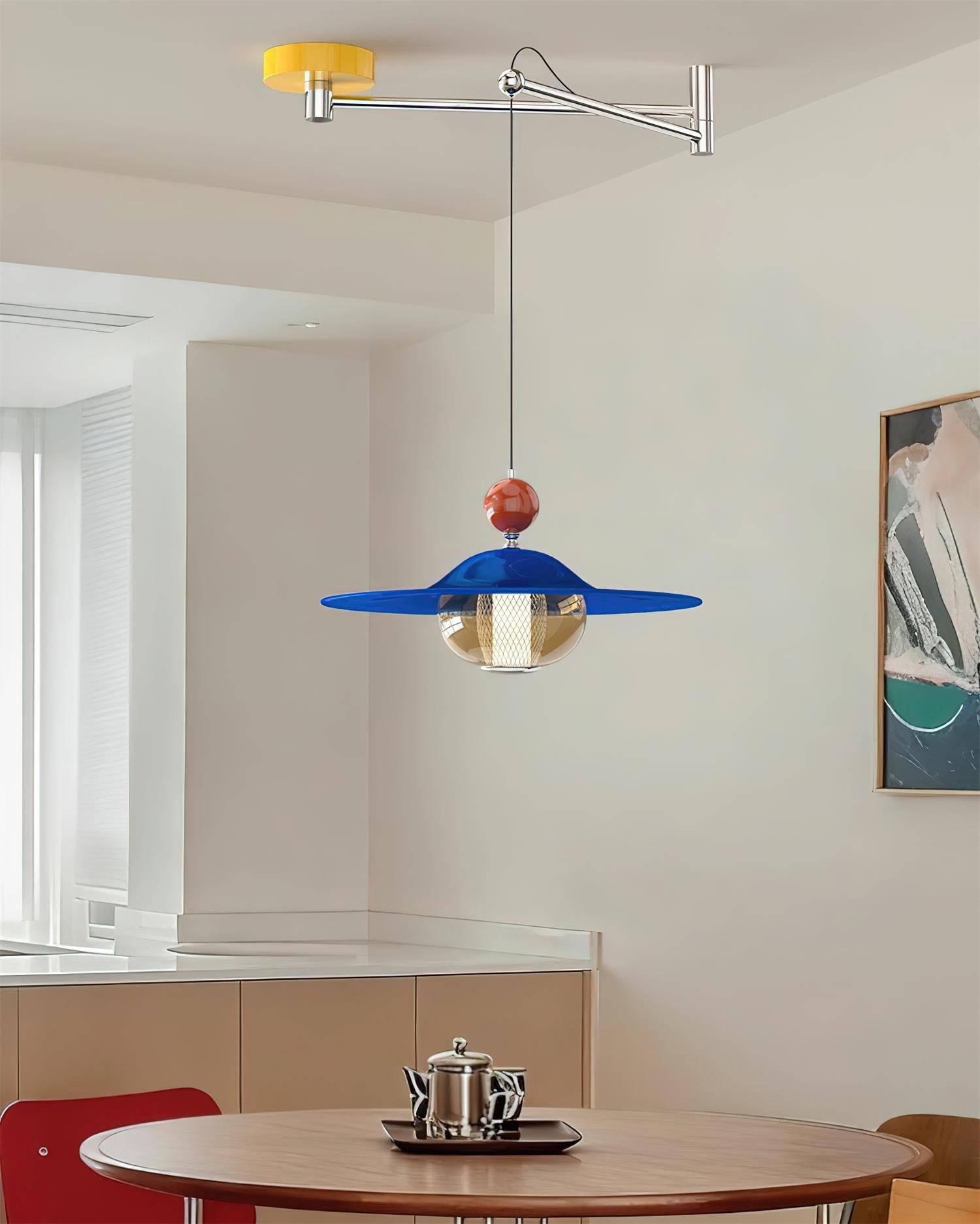 Gyro Modern Metal Swing Arm Pendant Light