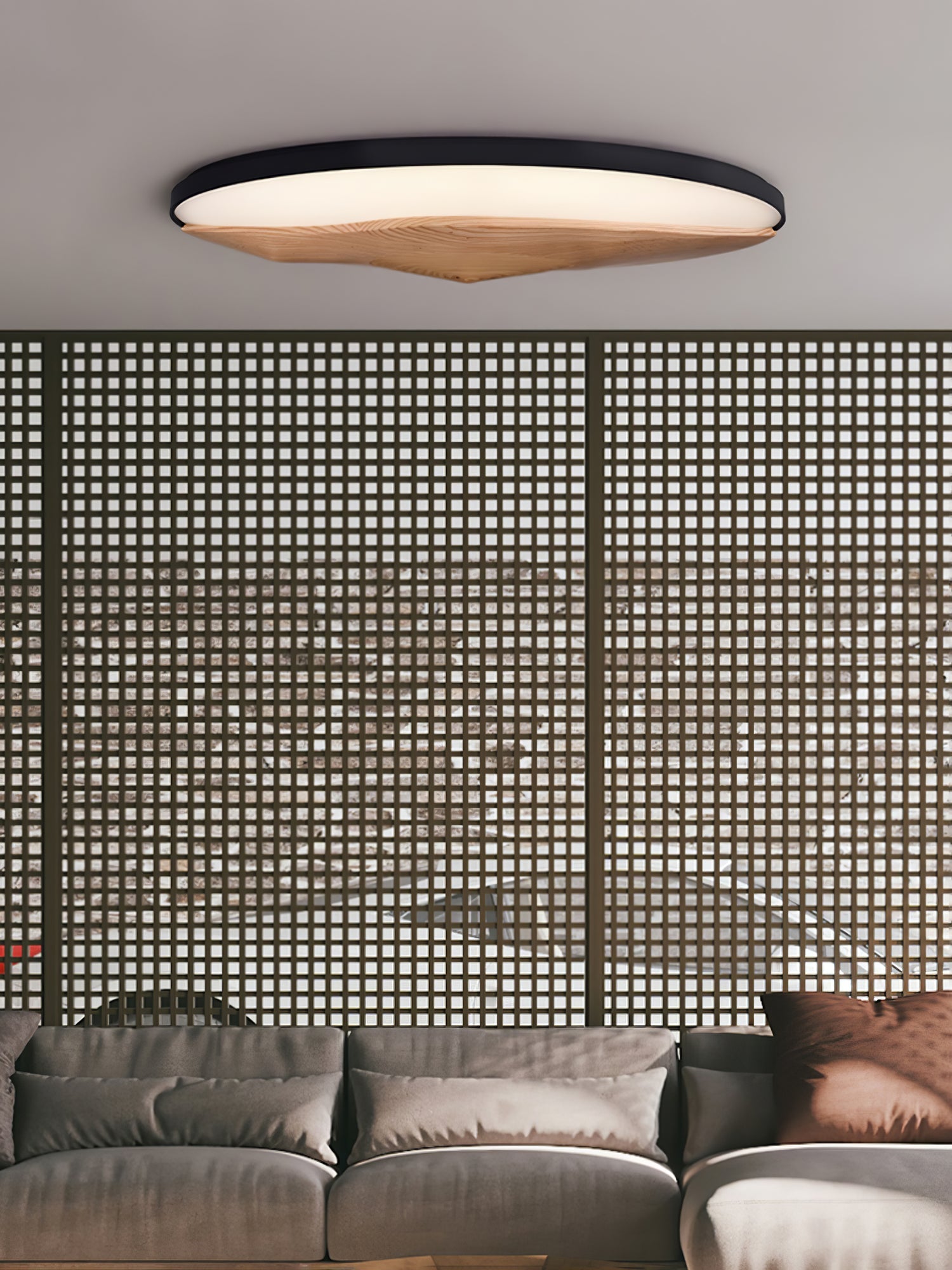 Vishaarae Scandi Wooden Ceiling Light - Blowlighting