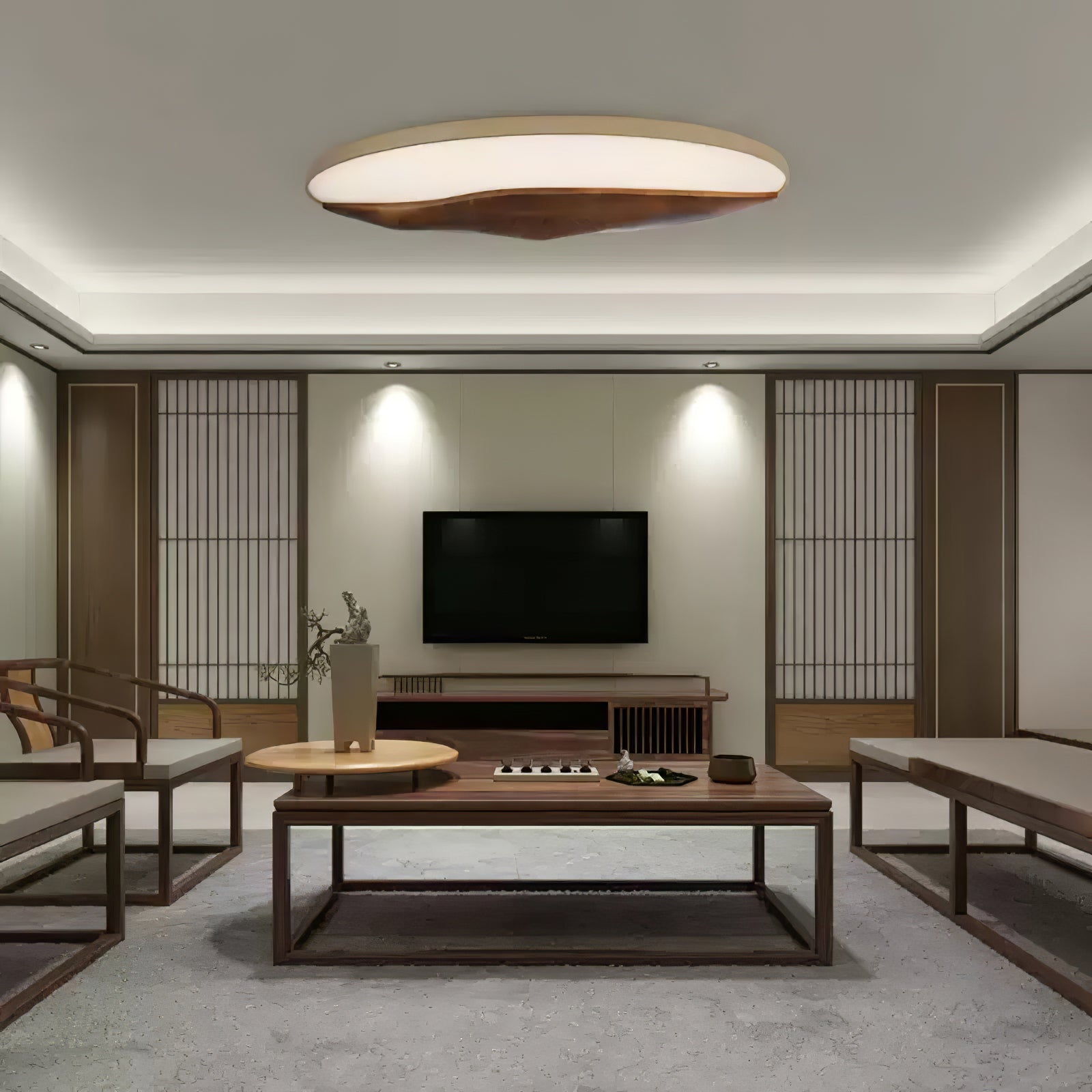 Vishaarae Scandi Wooden Ceiling Light - Blowlighting