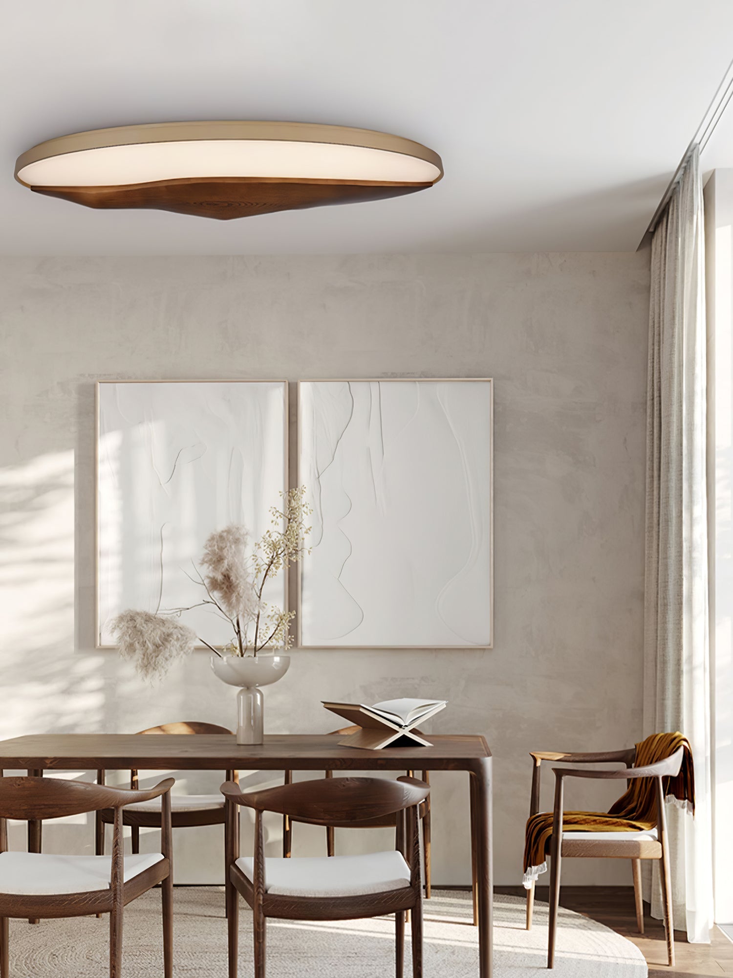 Vishaarae Scandi Wooden Ceiling Light - Blowlighting