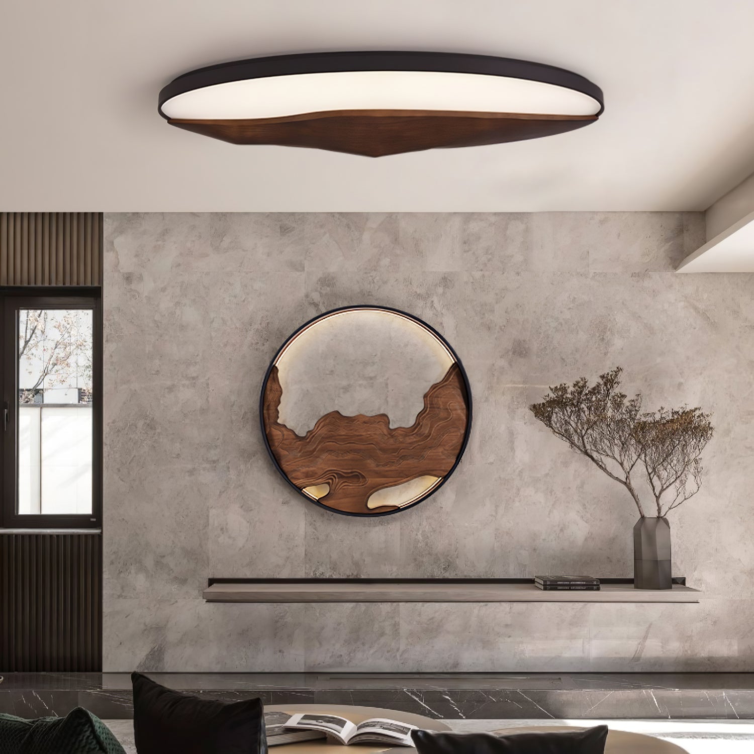 Vishaarae Scandi Wooden Ceiling Light - Blowlighting