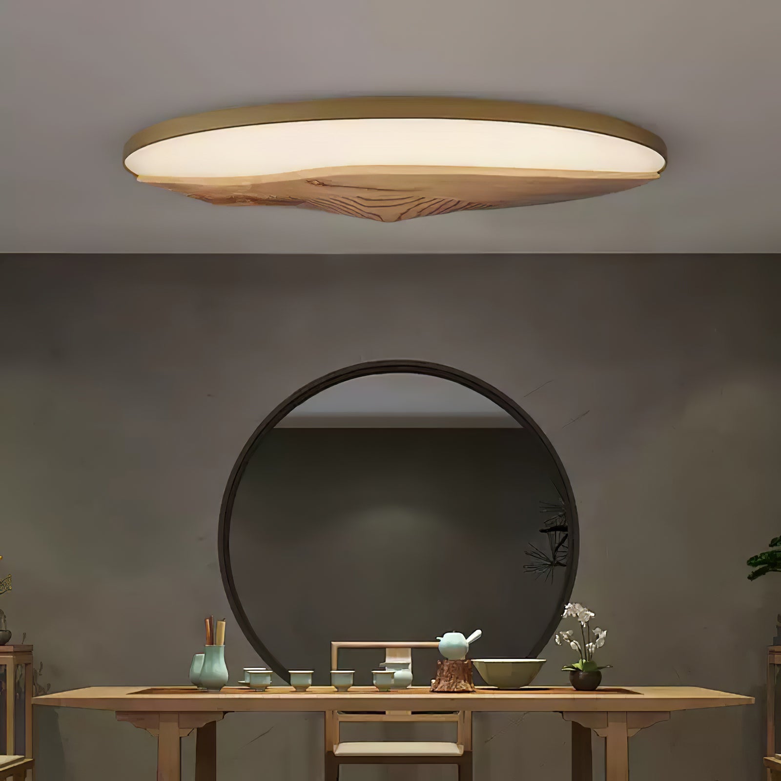 Vishaarae Scandi Wooden Ceiling Light - Blowlighting