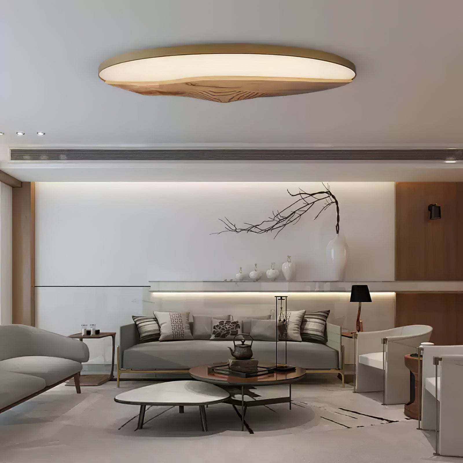 Vishaarae Scandi Wooden Ceiling Light - Blowlighting