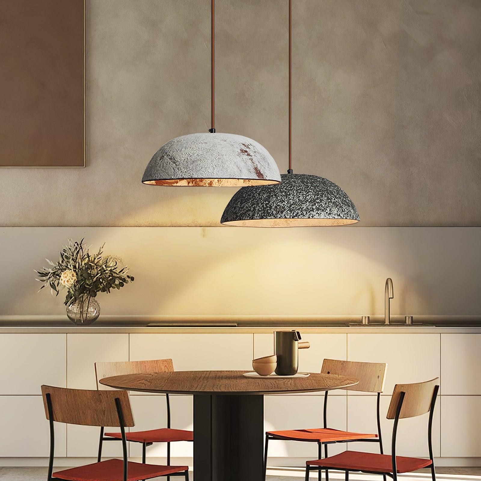 Half Dome Vintage Ceramic Pendant Lamp - Blowlighting