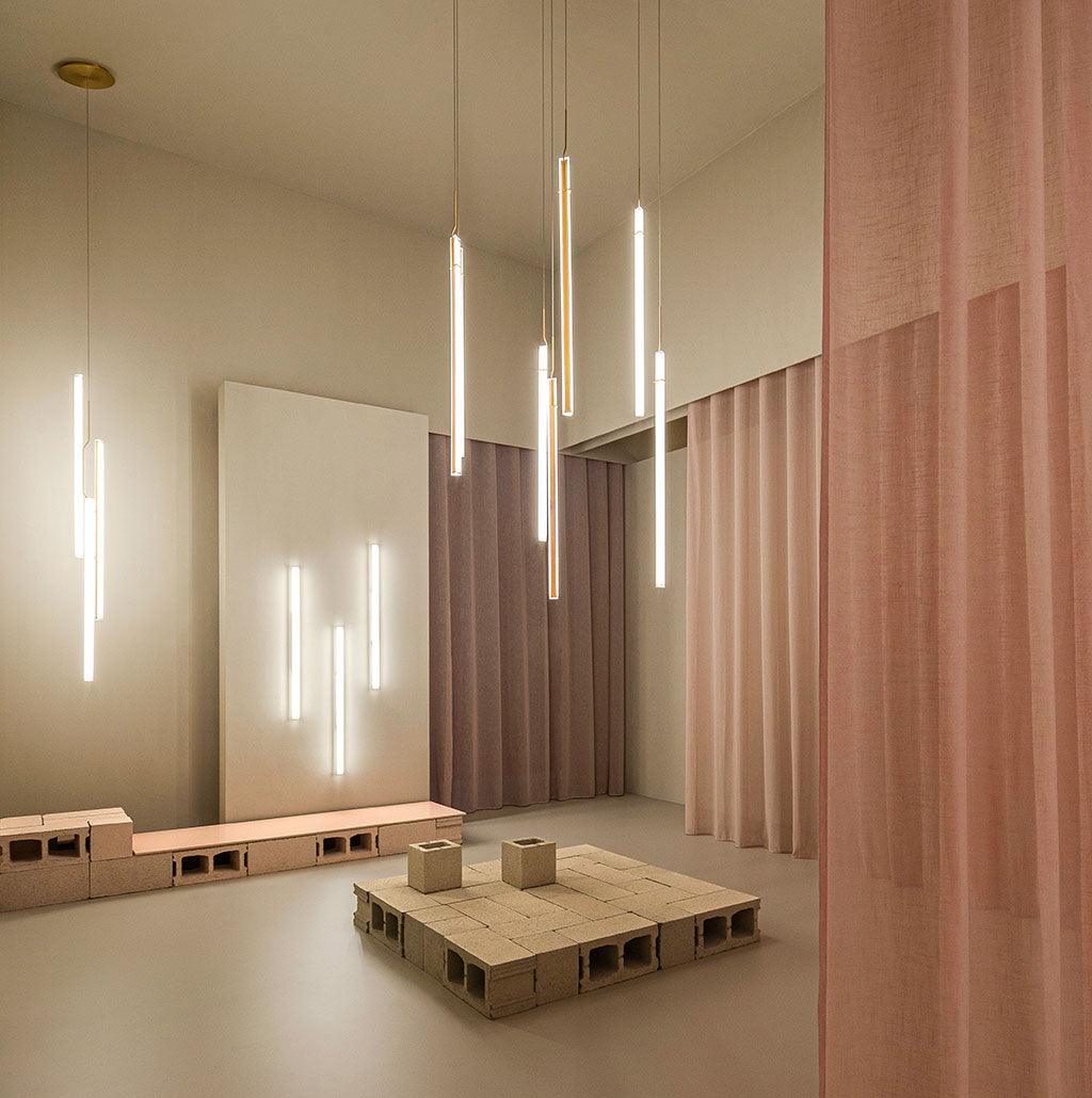 Halo Jewel Straight Pendant Light - Blowlighting