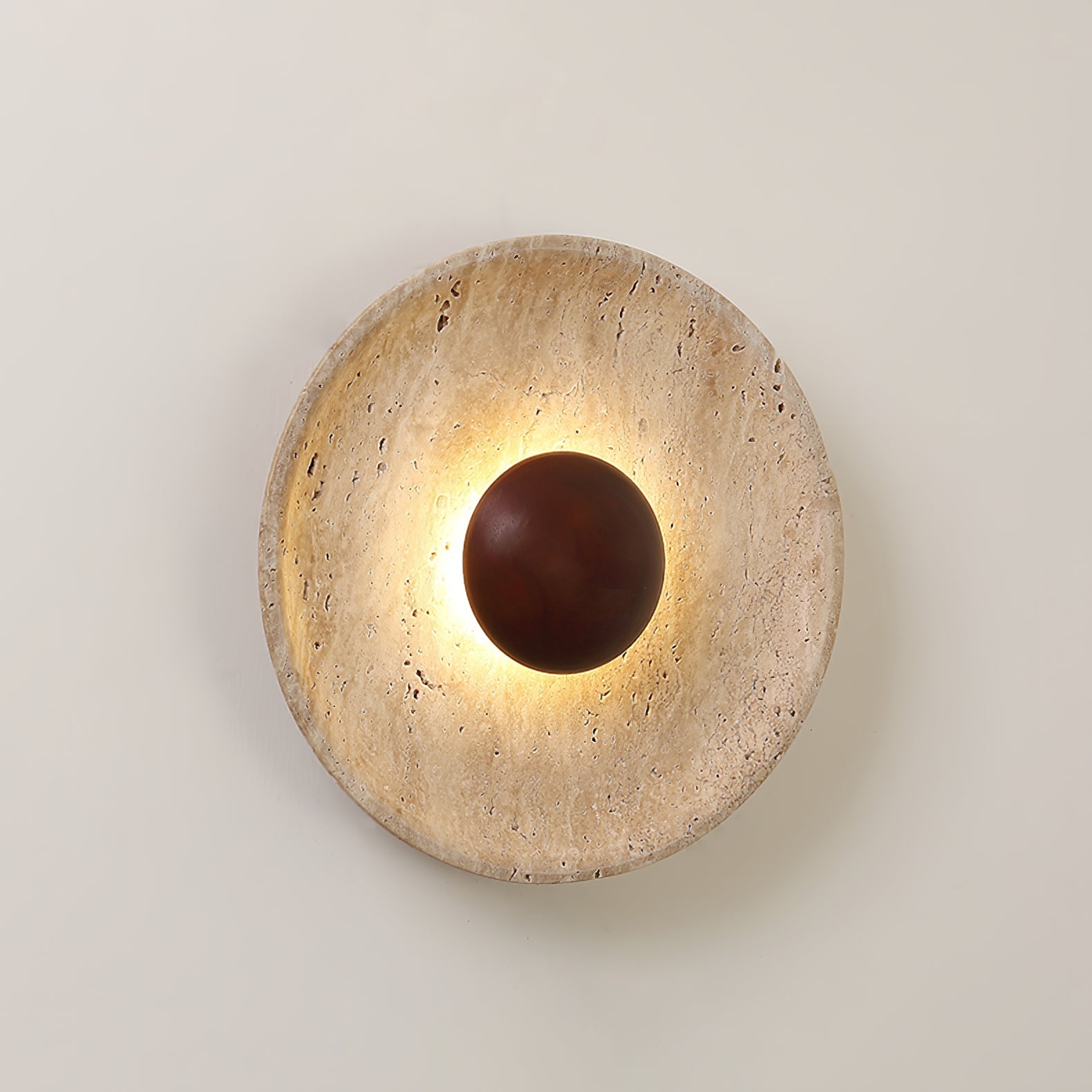 Ulraeia Minimalist Travertine Wall Light - Blowlighting