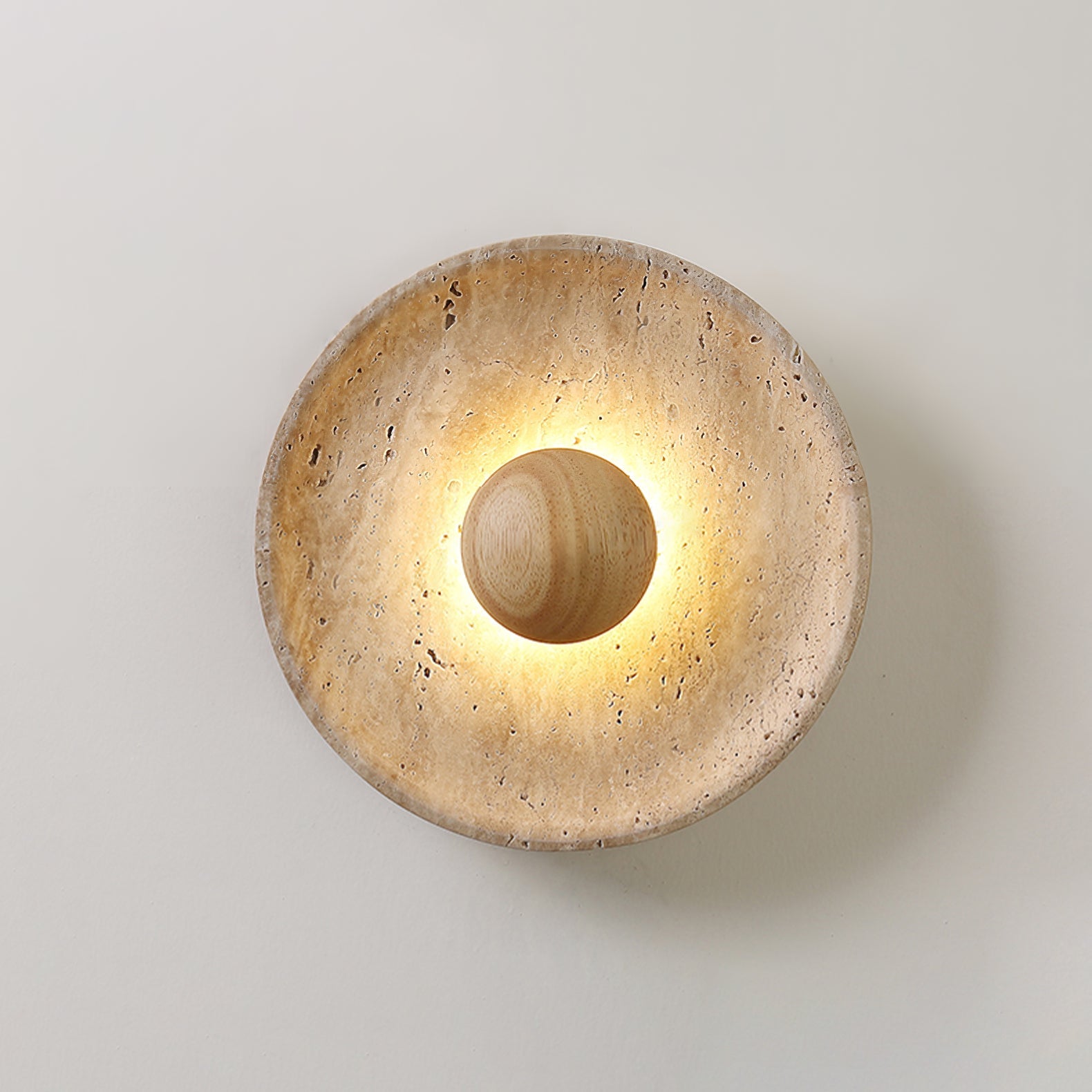 Ulraeia Minimalist Travertine Wall Light - Blowlighting