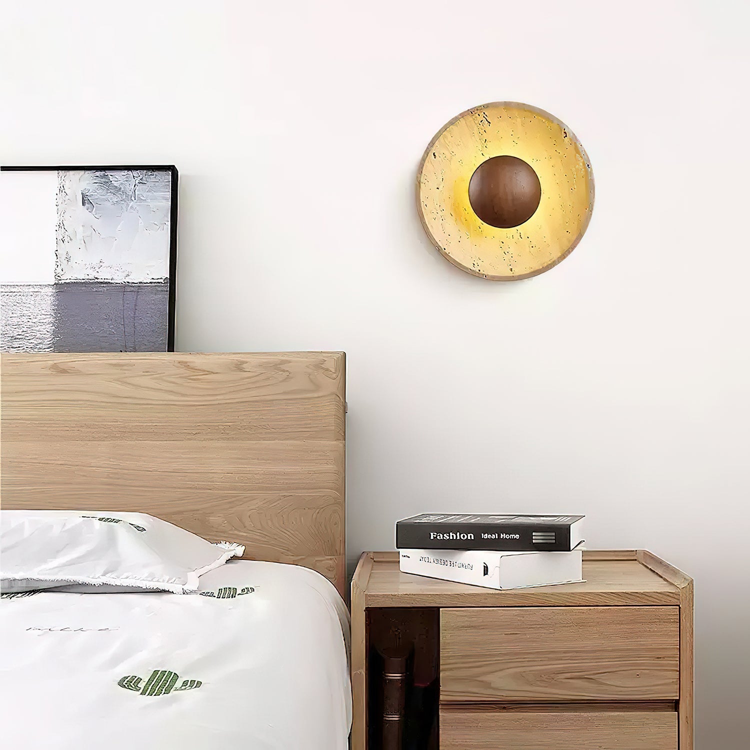 Ulraeia Minimalist Travertine Wall Light - Blowlighting