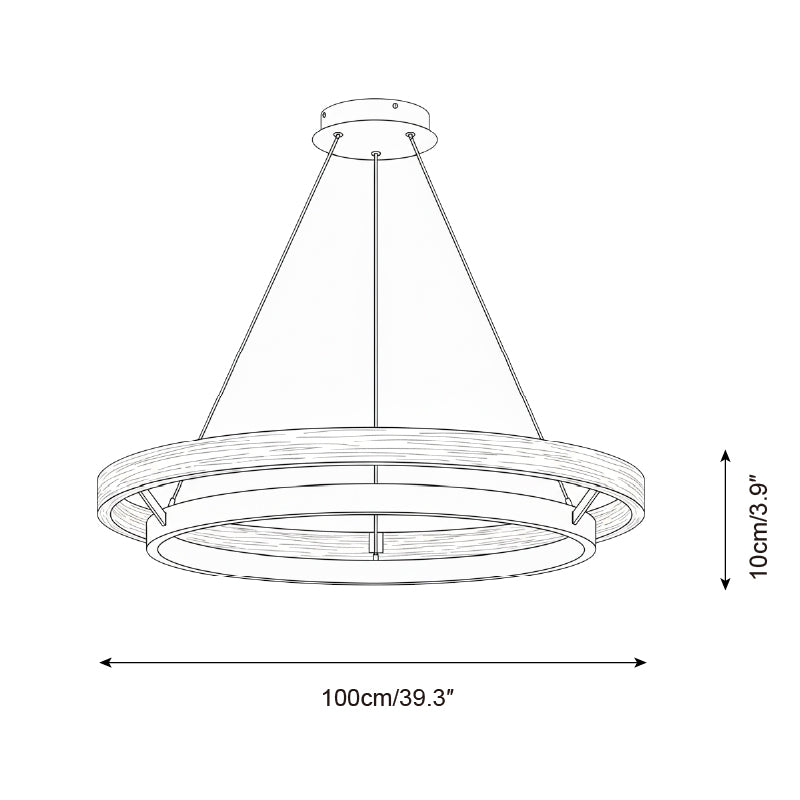 Horizon Modern Concentric Ring Chandelier