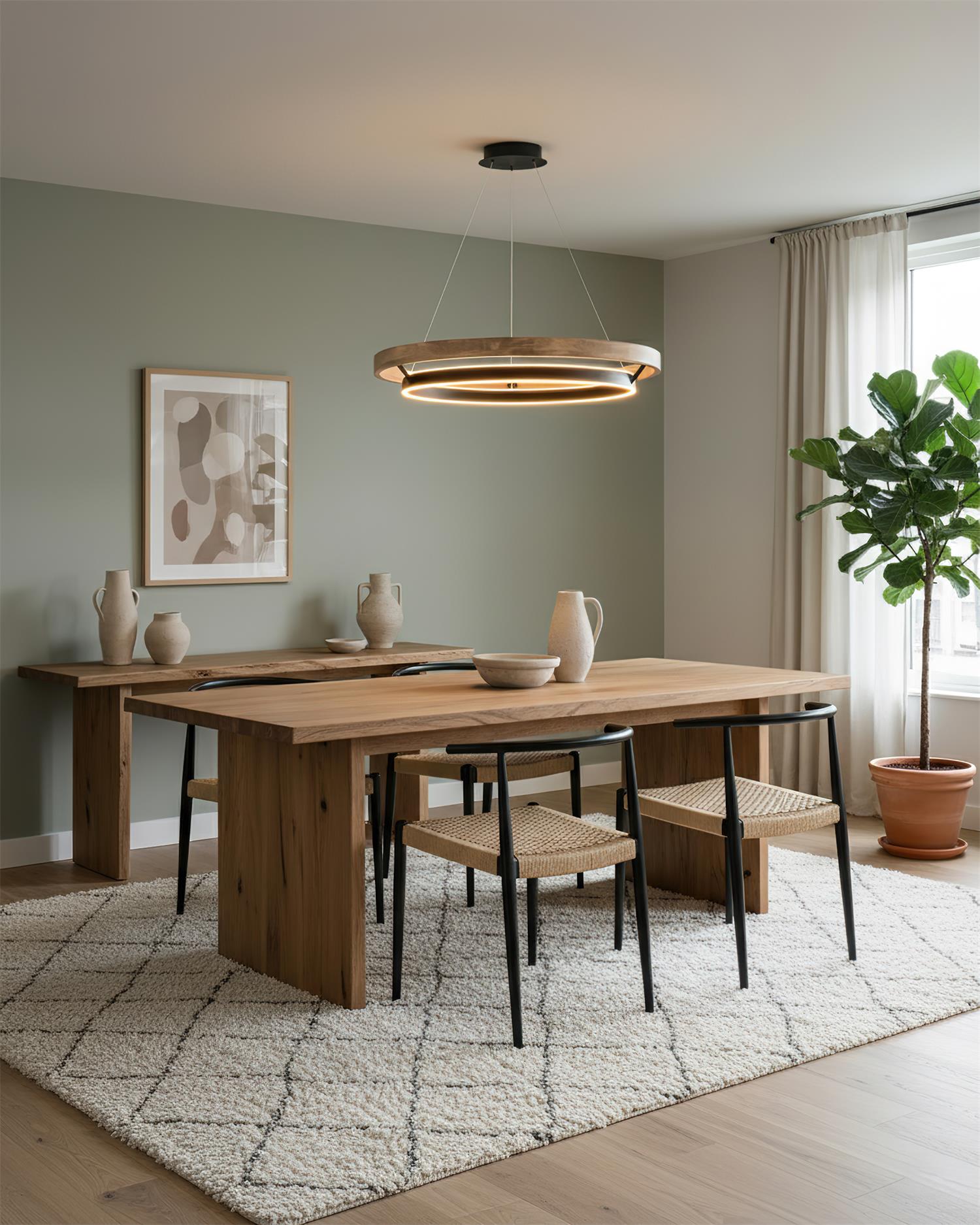 Horizon Modern Concentric Ring Chandelier