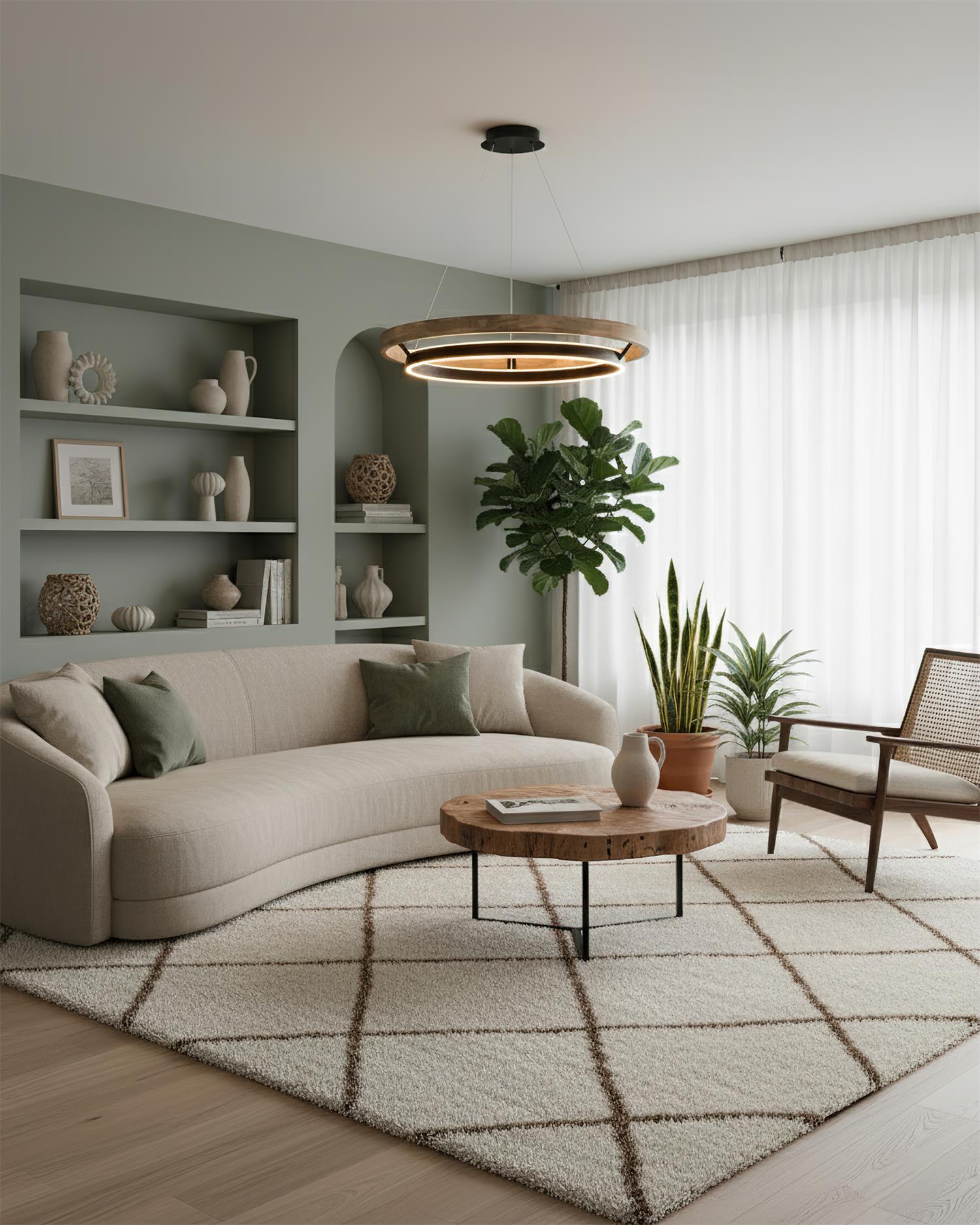 Horizon Modern Concentric Ring Chandelier