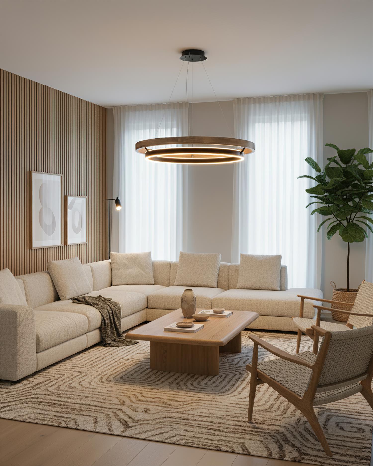 Horizon Modern Concentric Ring Chandelier
