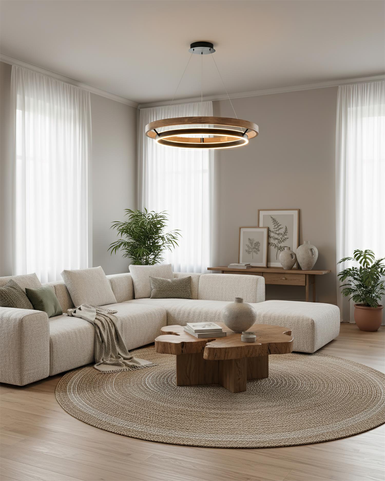 Horizon Modern Concentric Ring Chandelier