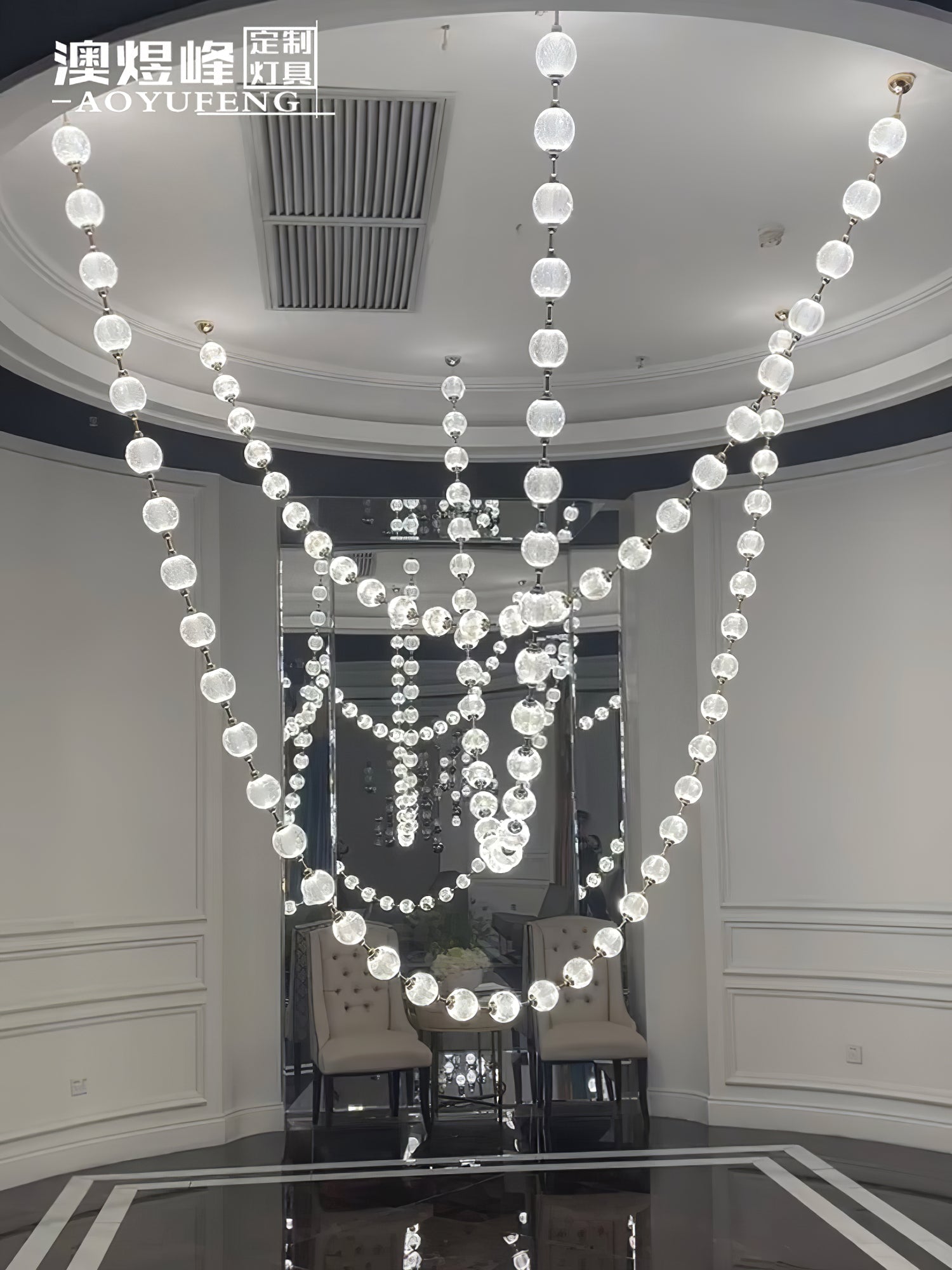 Zalvarin Brass Sputnik Chandelier - Blowlighting
