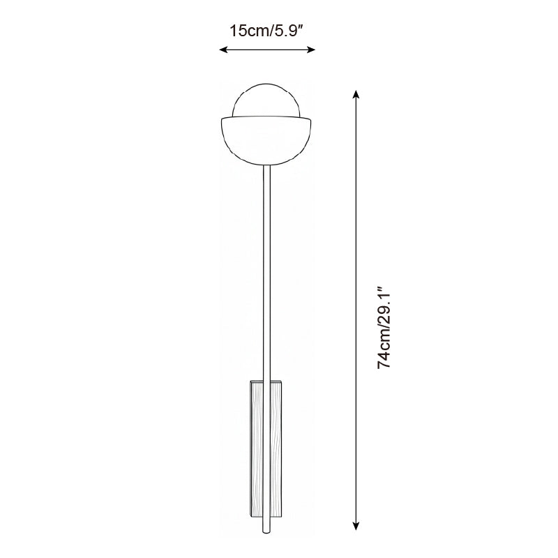 Halvo Wabi-Sabi Travertine Wall Light