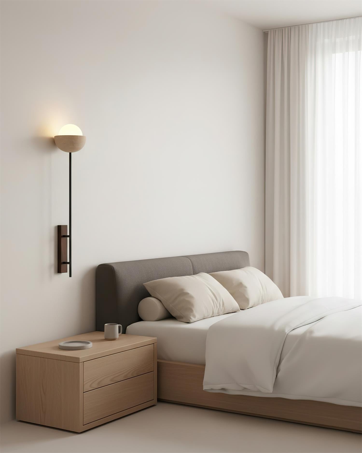 Halvo Wabi-Sabi Travertine Wall Light