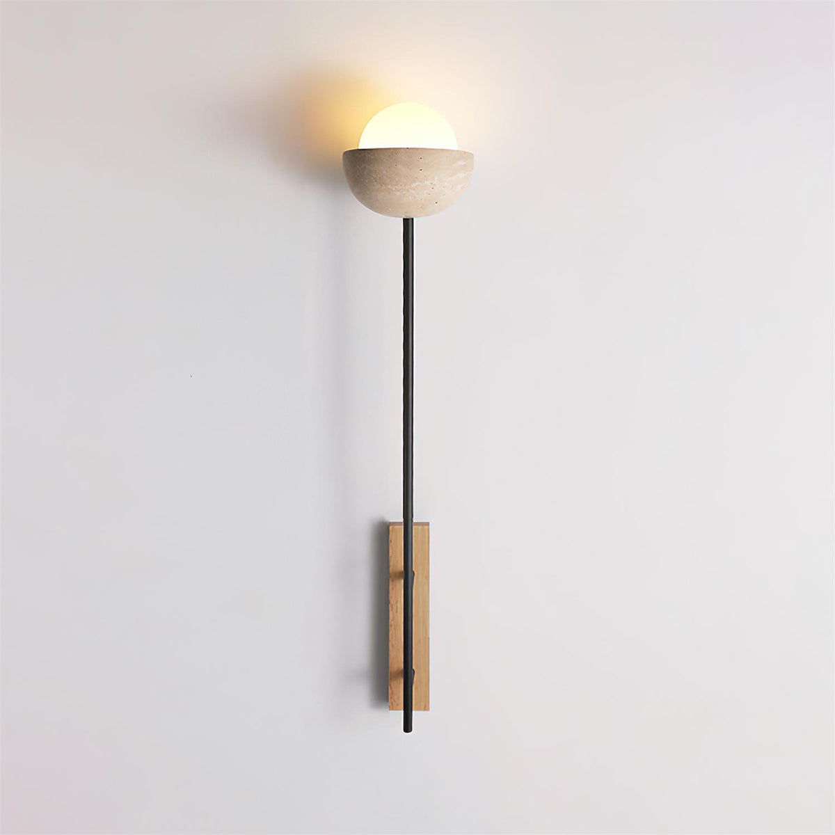 Halvo Wabi-Sabi Travertine Wall Light