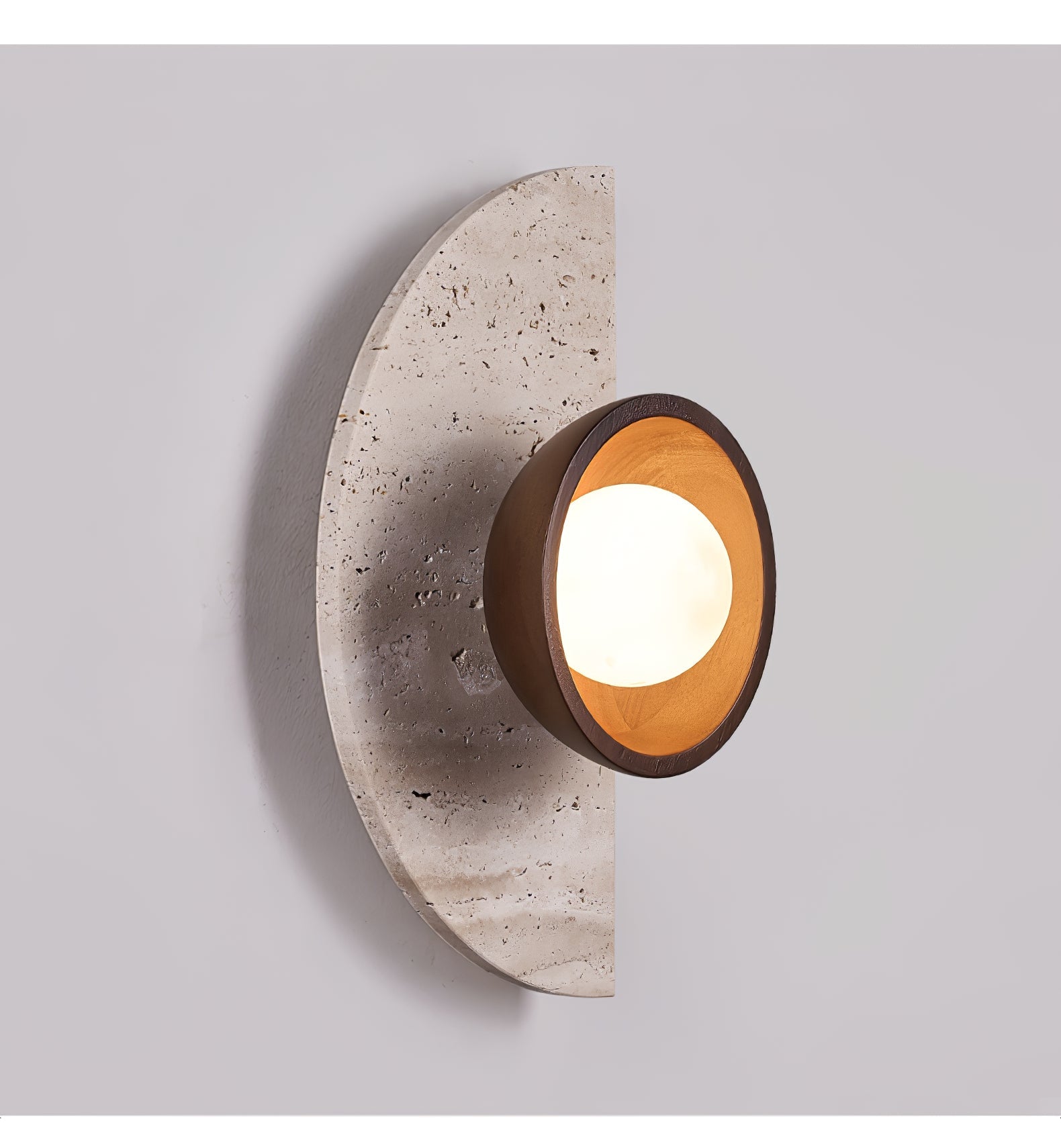 Mylaean Geometric Travertine Wall Light - Blowlighting