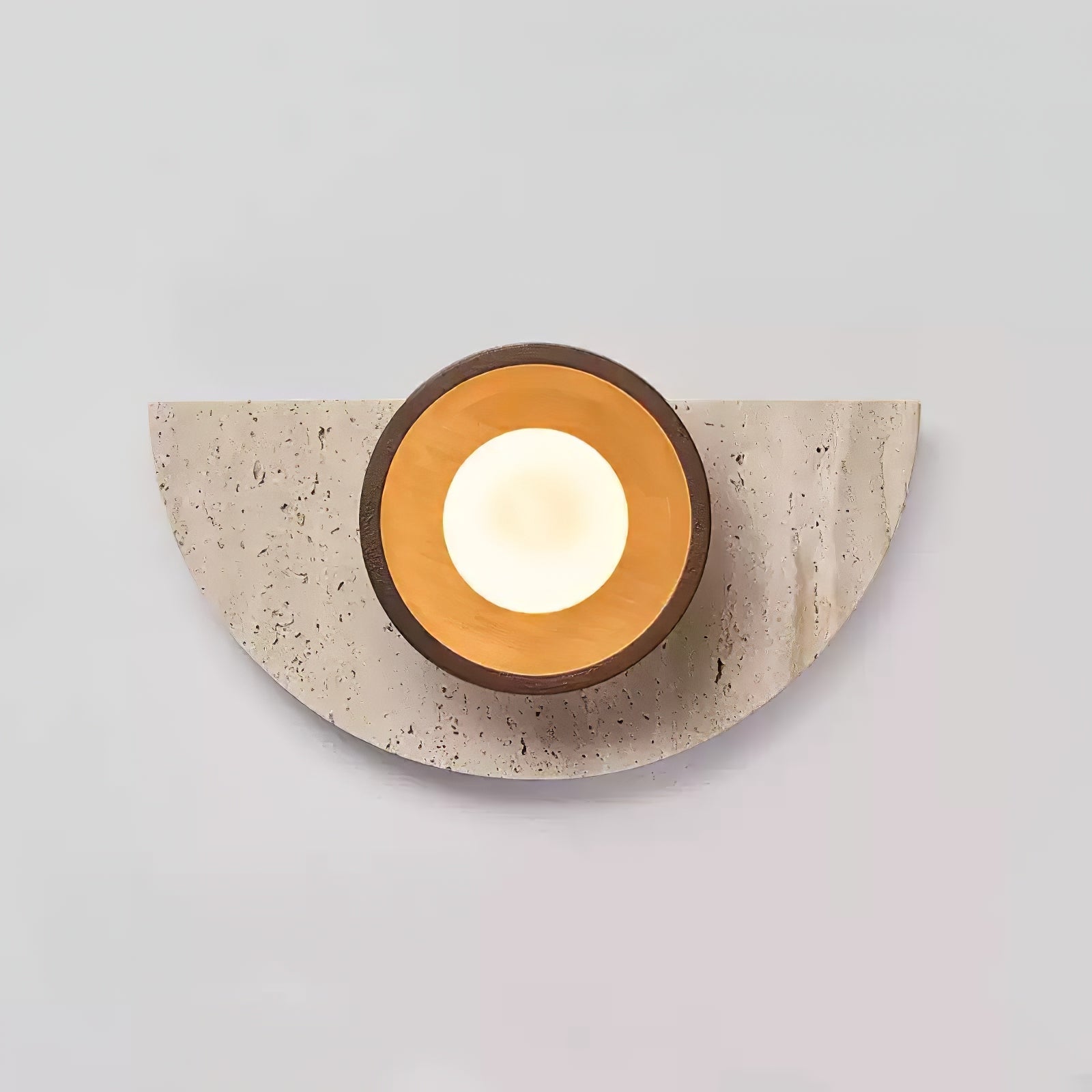 Mylaean Geometric Travertine Wall Light - Blowlighting