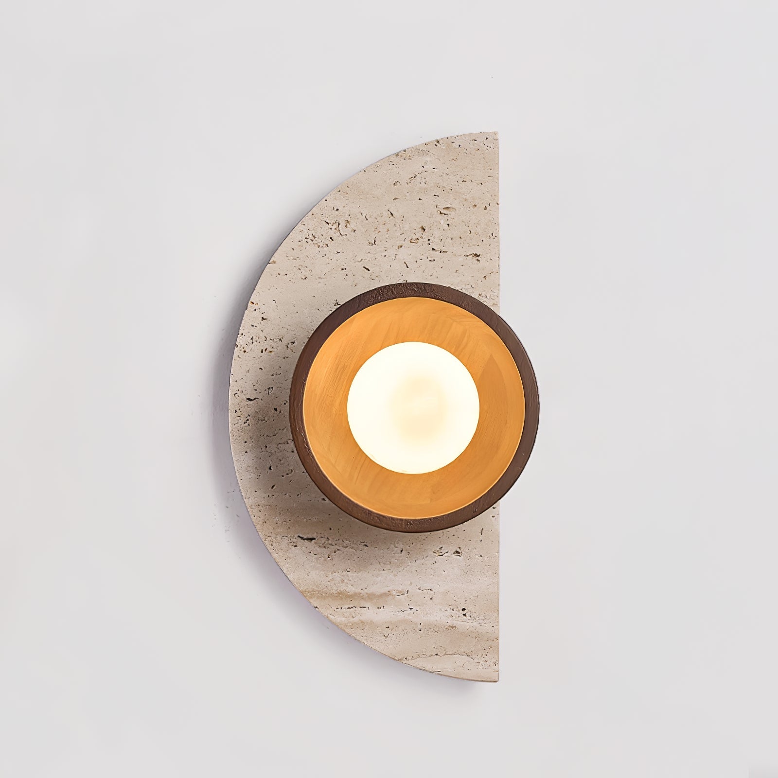 Mylaean Geometric Travertine Wall Light - Blowlighting