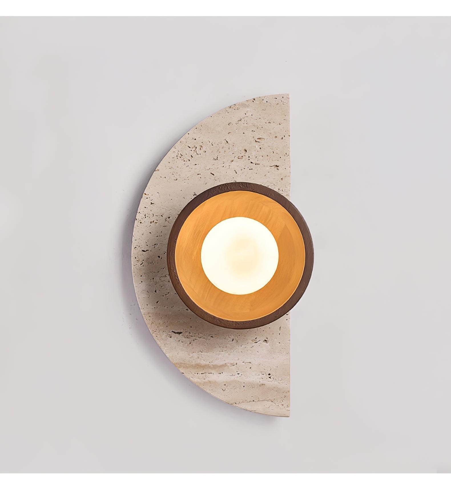 Mylaean Geometric Travertine Wall Light - Blowlighting