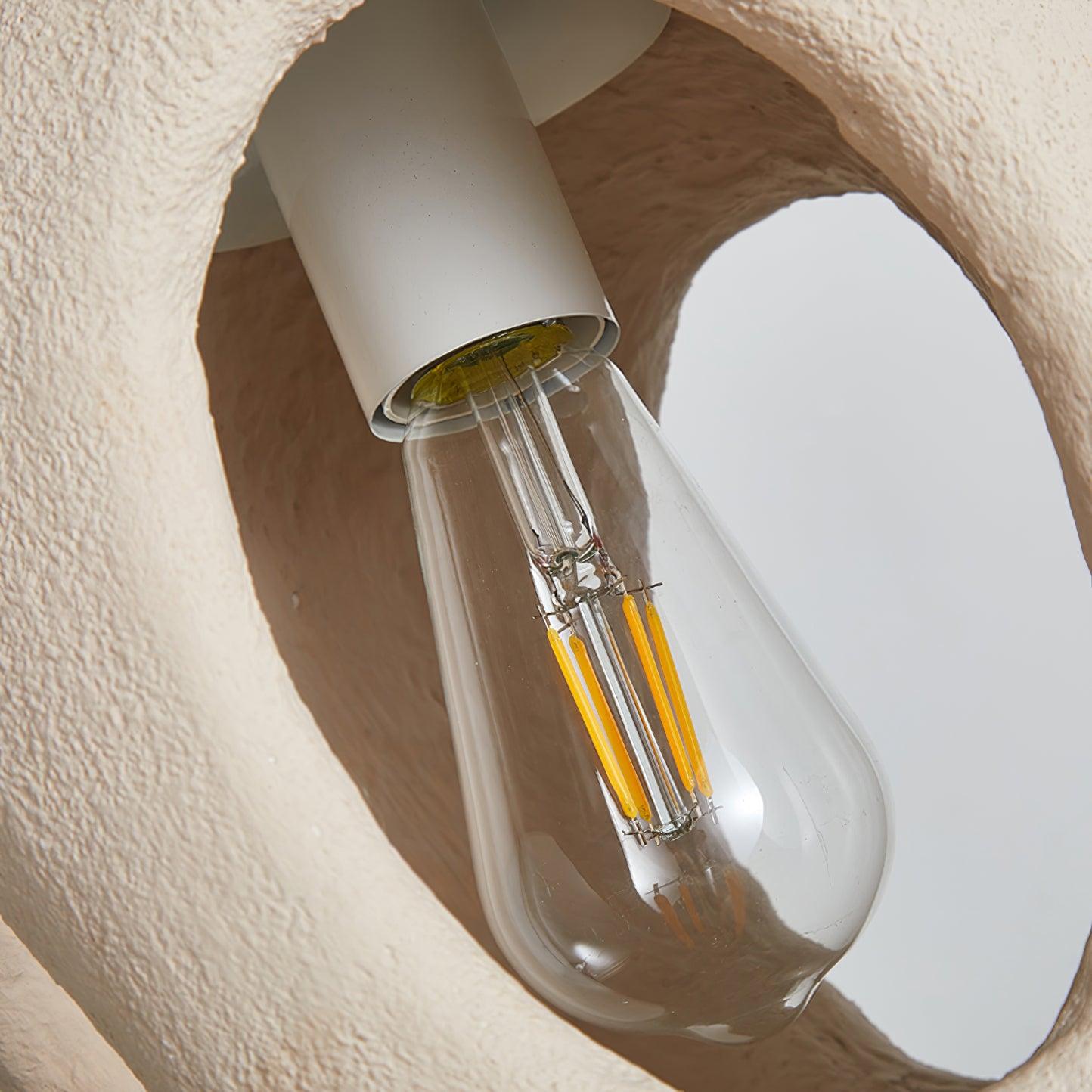Hand-Built White Pendant Lamp - Blowlighting