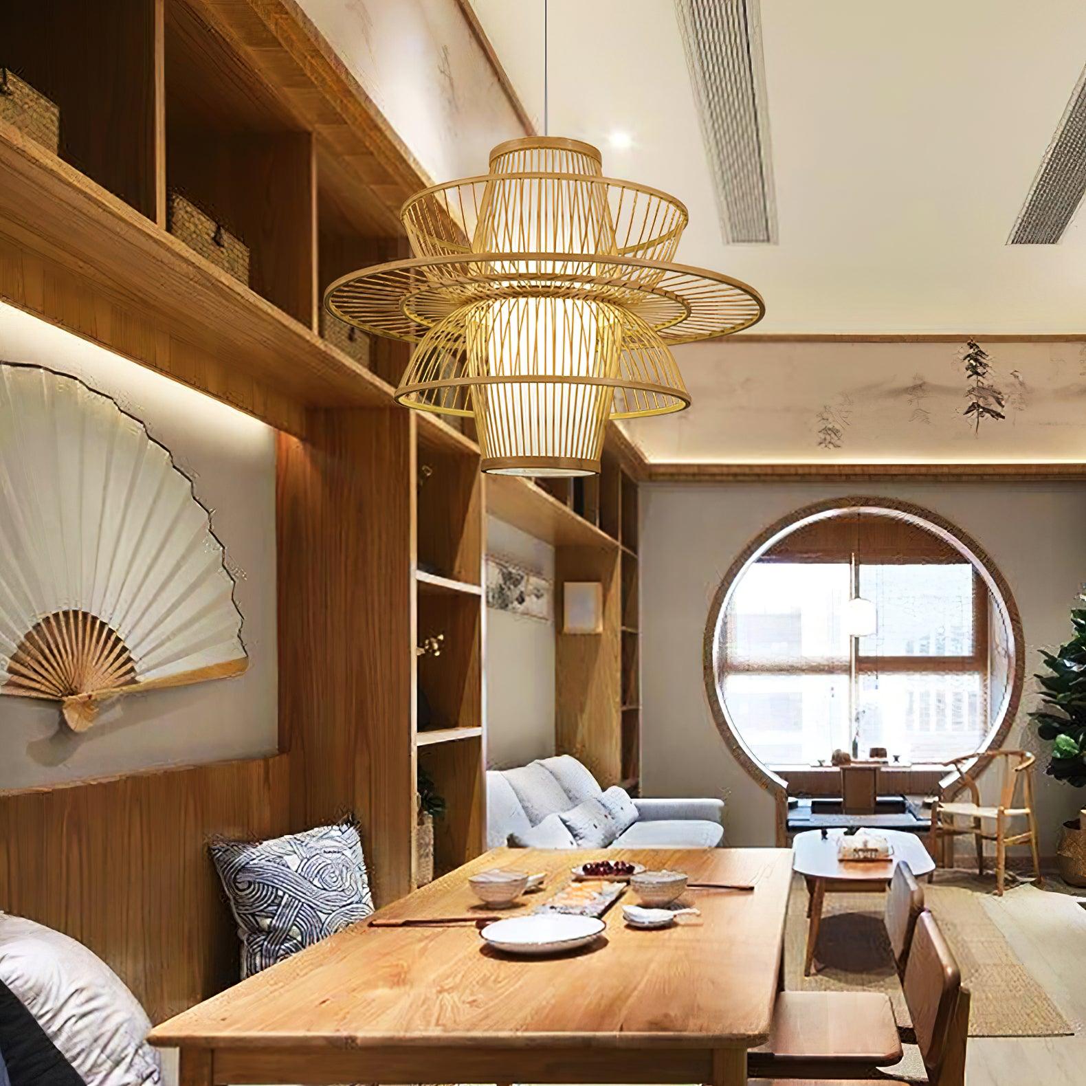 Handmade Sigyn Bamboo Pendant Lamp - Blowlighting