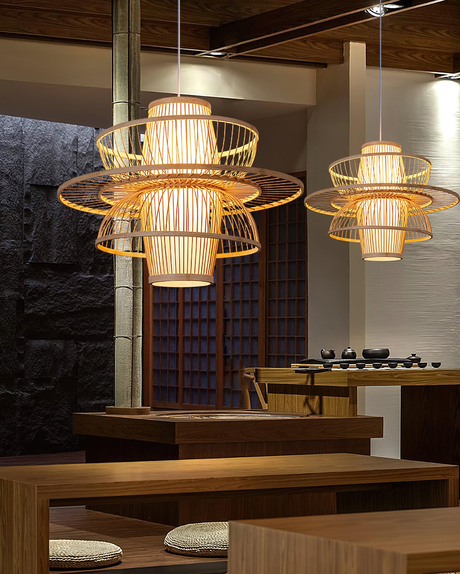 Handmade Sigyn Bamboo Pendant Lamp - Blowlighting
