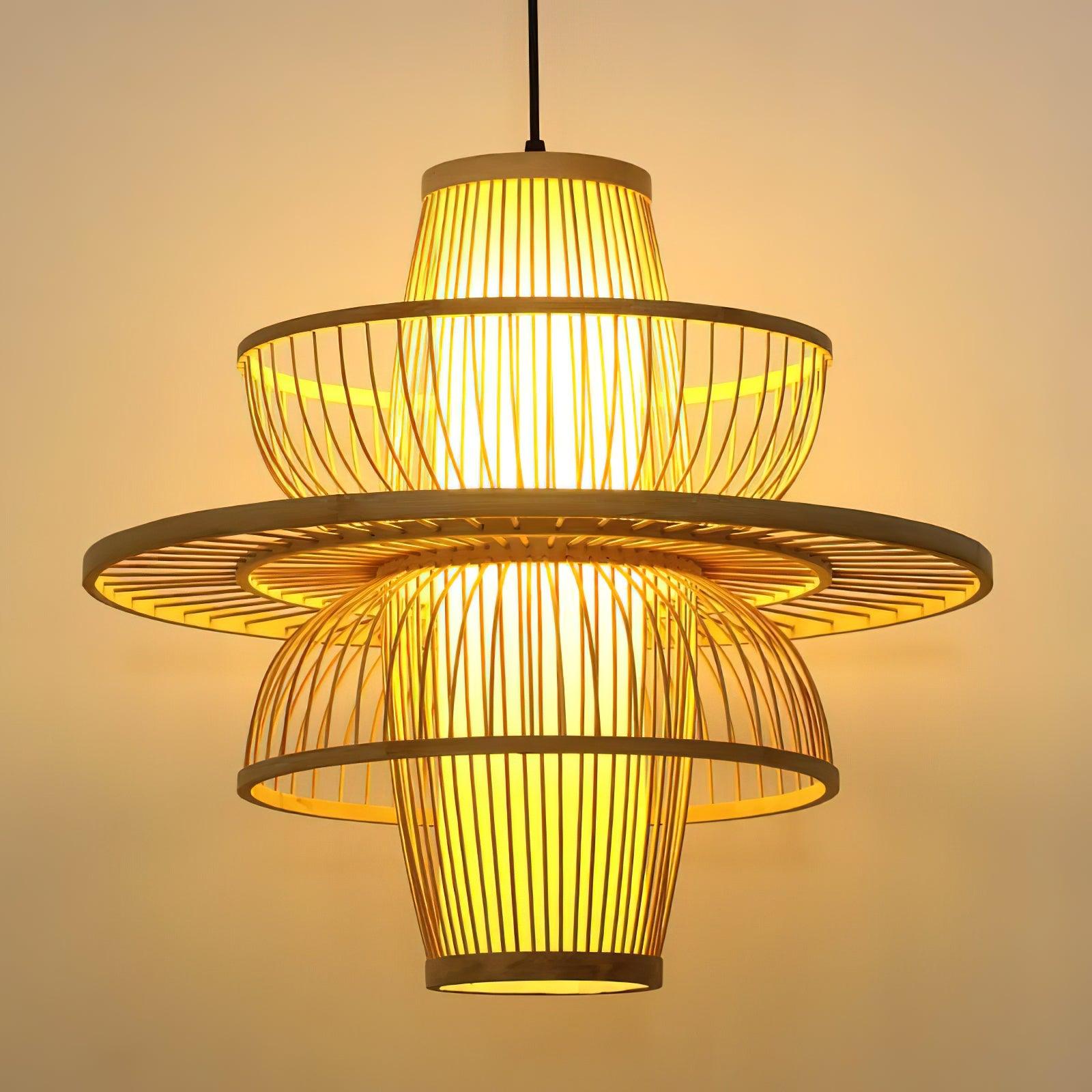 Handmade Sigyn Bamboo Pendant Lamp - Blowlighting