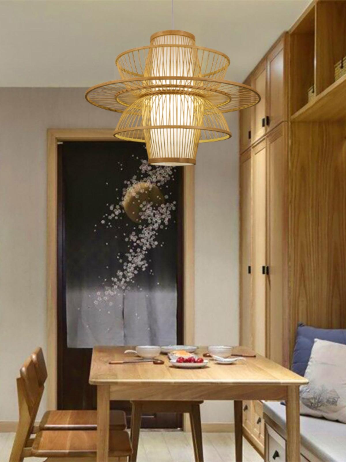 Handmade Sigyn Bamboo Pendant Lamp - Blowlighting