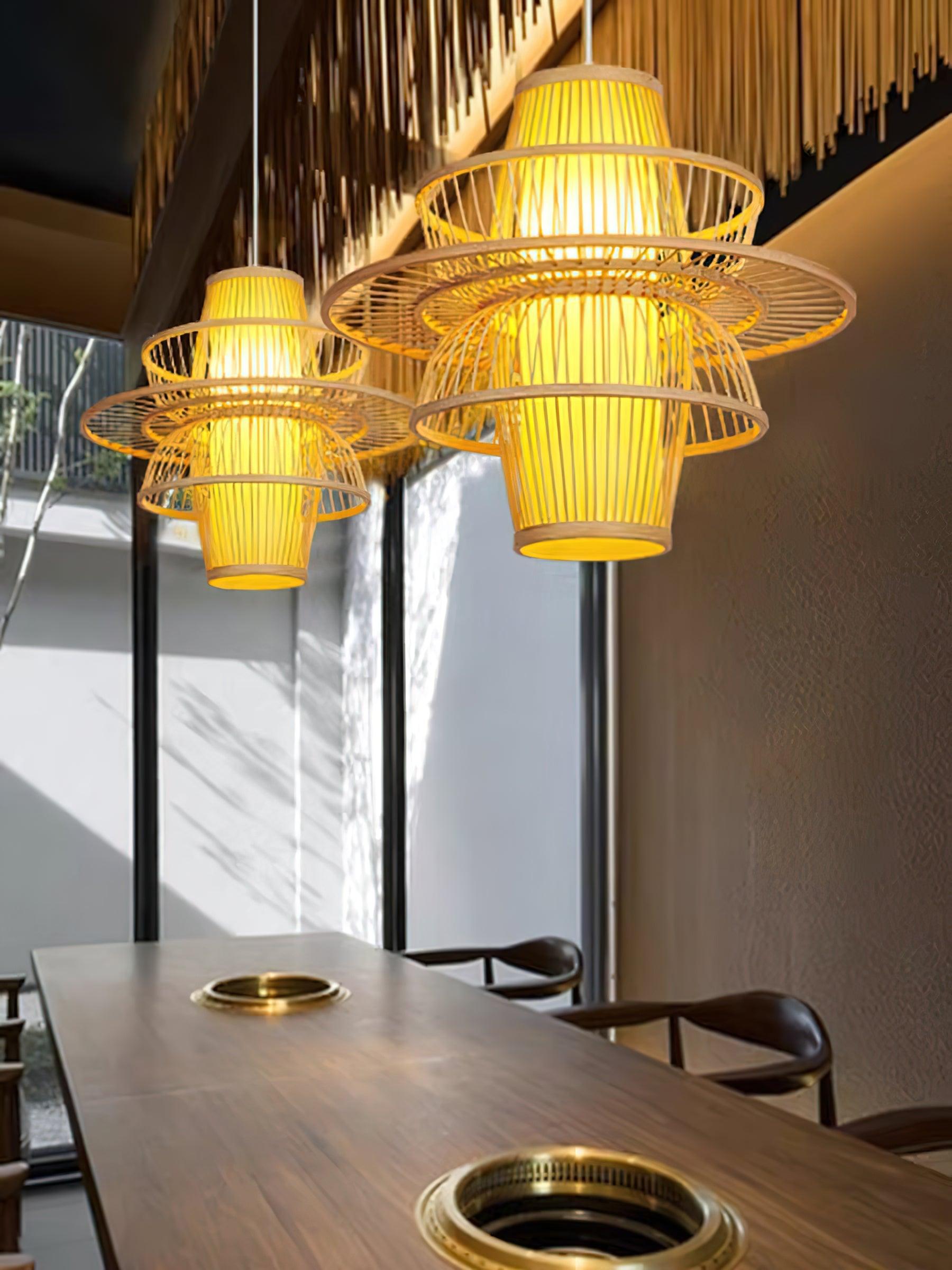 Handmade Sigyn Bamboo Pendant Lamp - Blowlighting