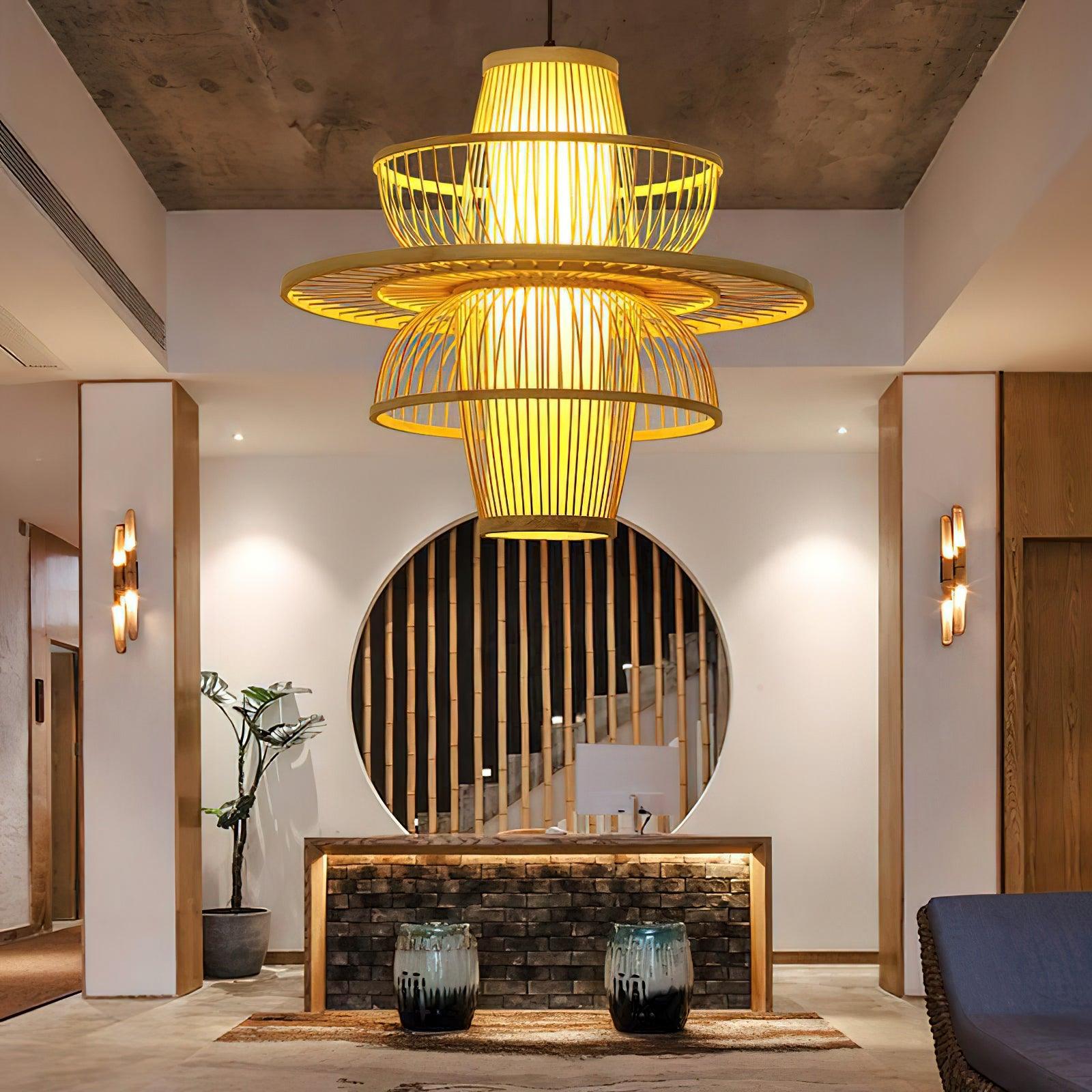 Handmade Sigyn Bamboo Pendant Lamp - Blowlighting