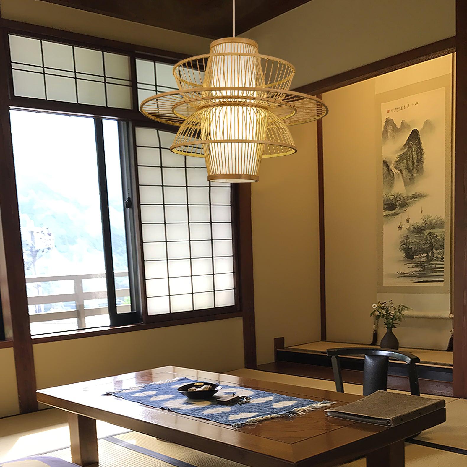 Handmade Sigyn Bamboo Pendant Lamp - Blowlighting