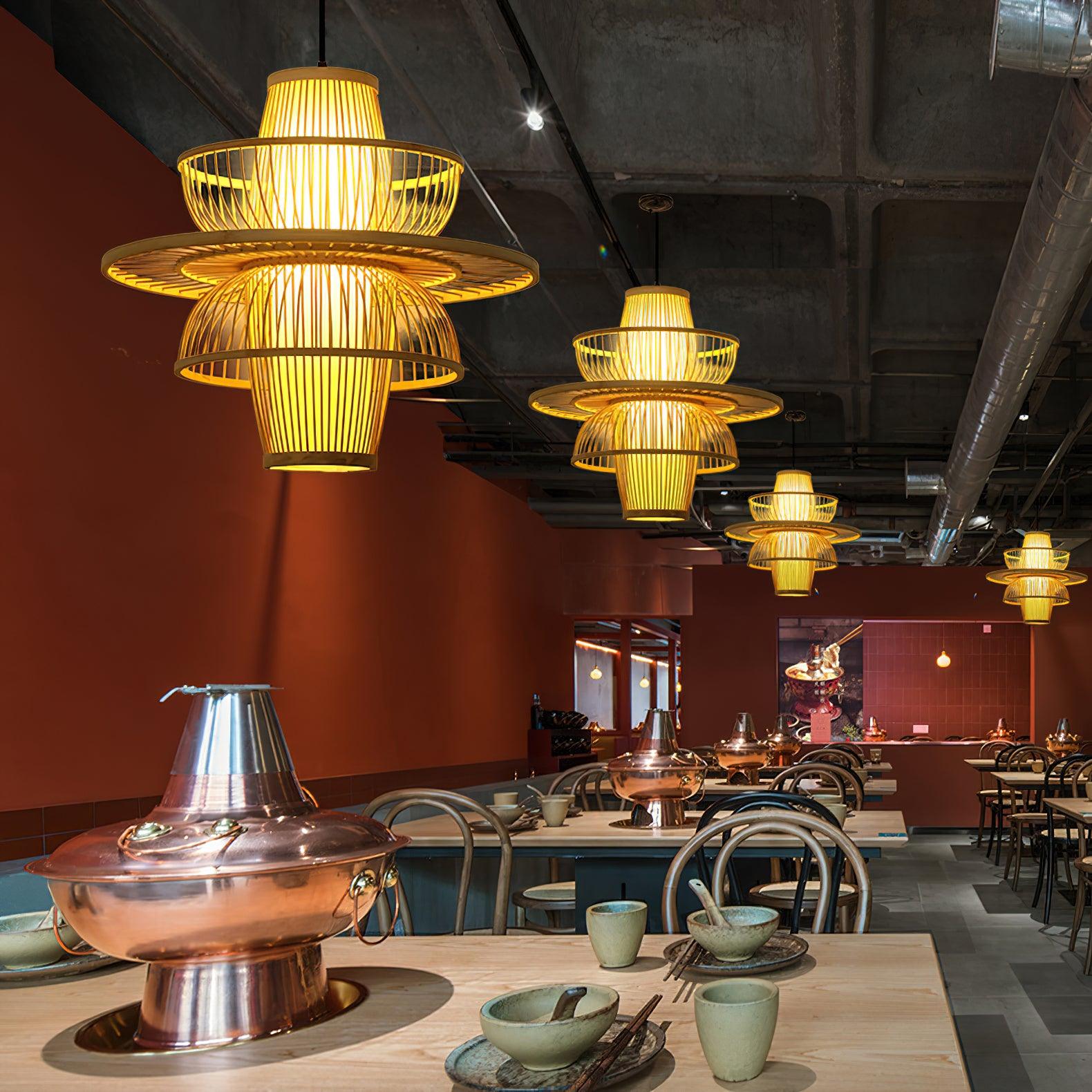 Handmade Sigyn Bamboo Pendant Lamp - Blowlighting
