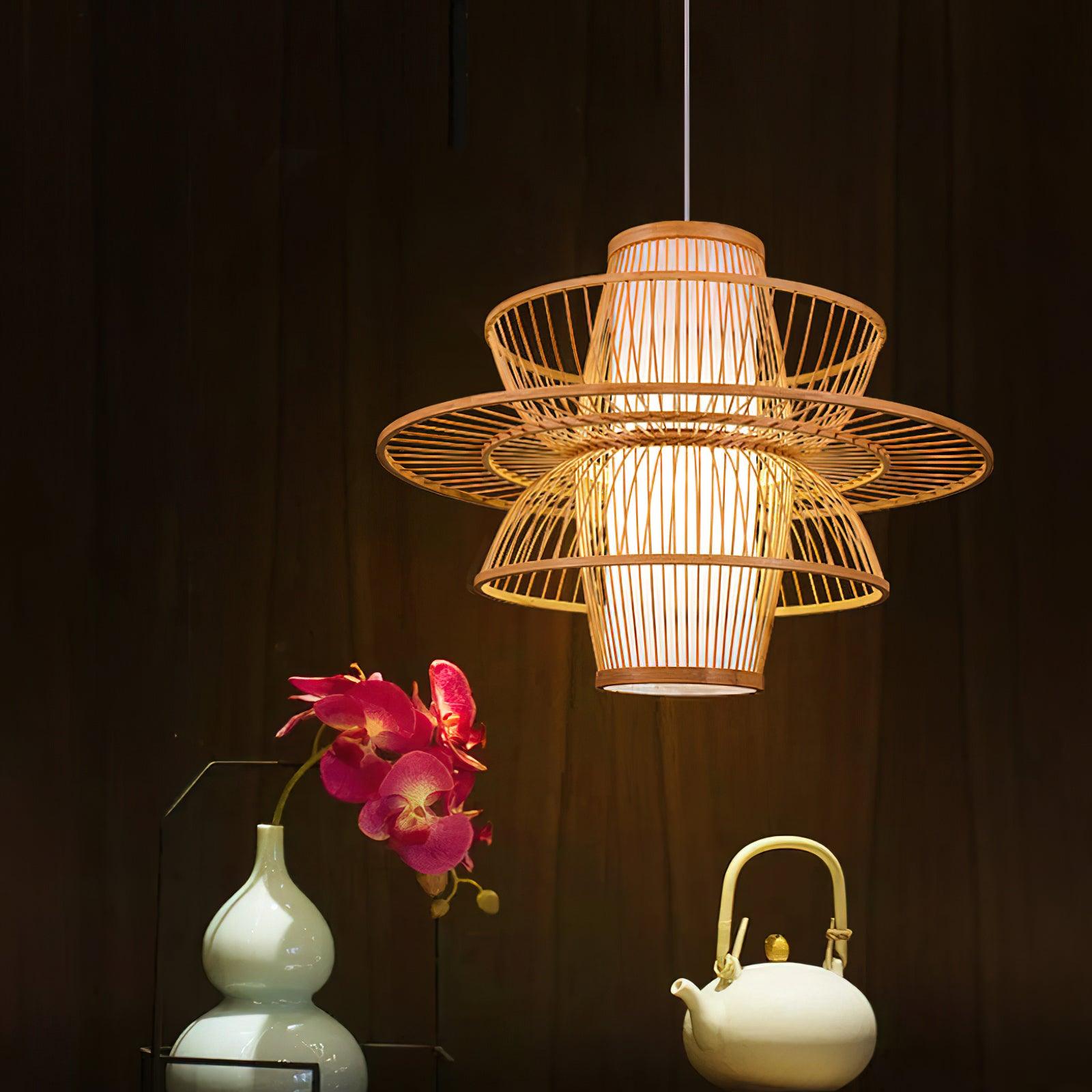 Handmade Sigyn Bamboo Pendant Lamp - Blowlighting