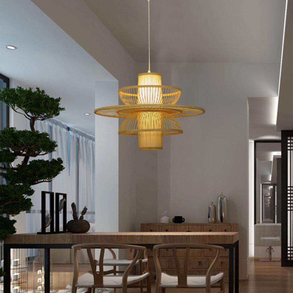 Handmade Sigyn Bamboo Pendant Lamp - Blowlighting
