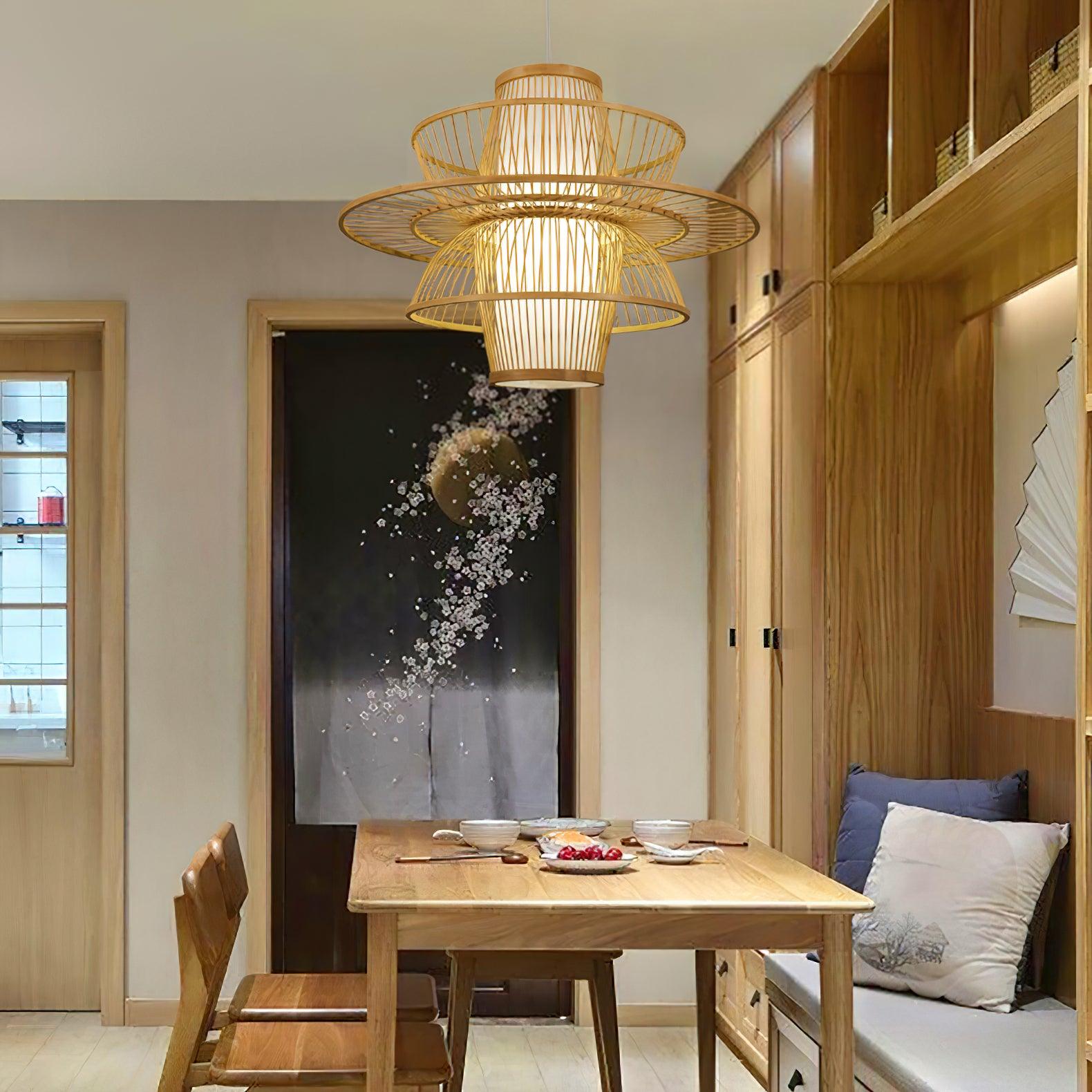 Handmade Sigyn Bamboo Pendant Lamp - Blowlighting